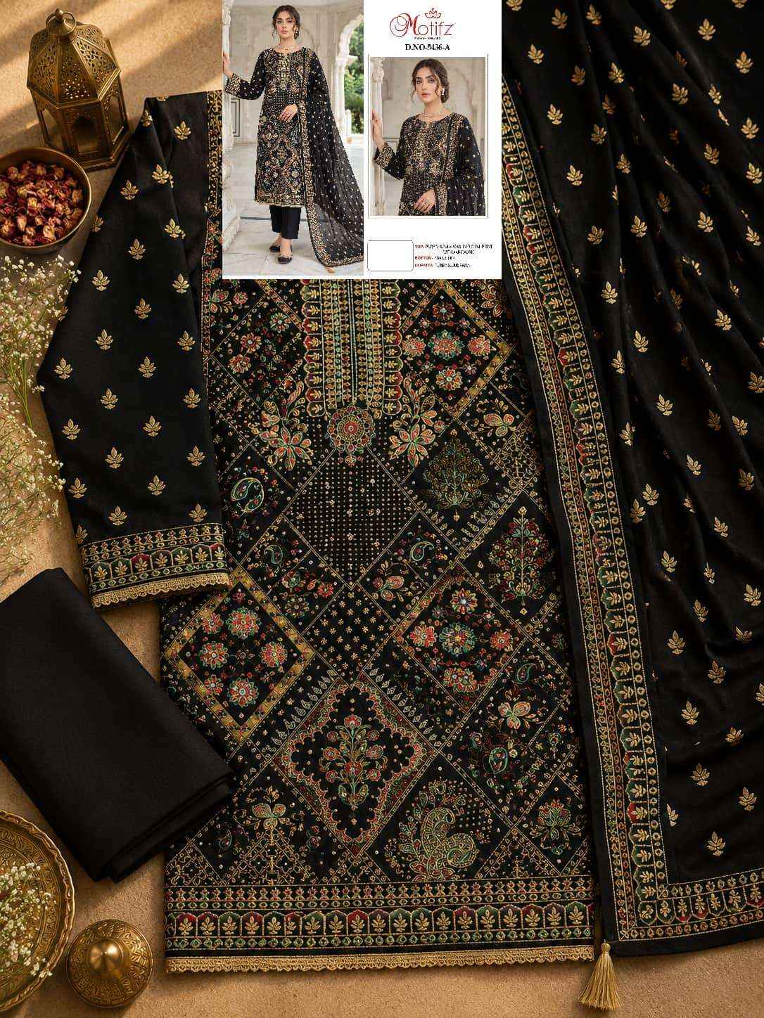 Motifz D 5436 Abcd Exclusive Pakistani Salwar Kameez 4 Pcs Catalog