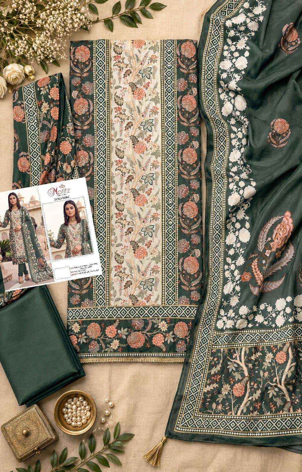 Motifz D 5458 Abcd Pure Viscose Muslin Pakistani Dress 4 Pcs Catalogue