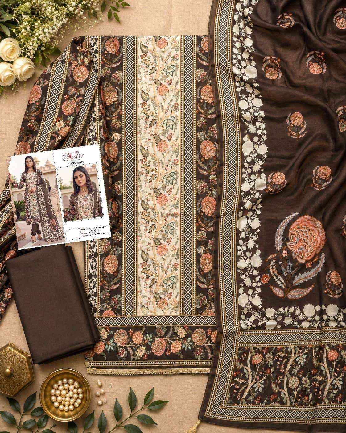 Motifz D 5458 Abcd Pure Viscose Muslin Pakistani Dress 4 Pcs Catalogue