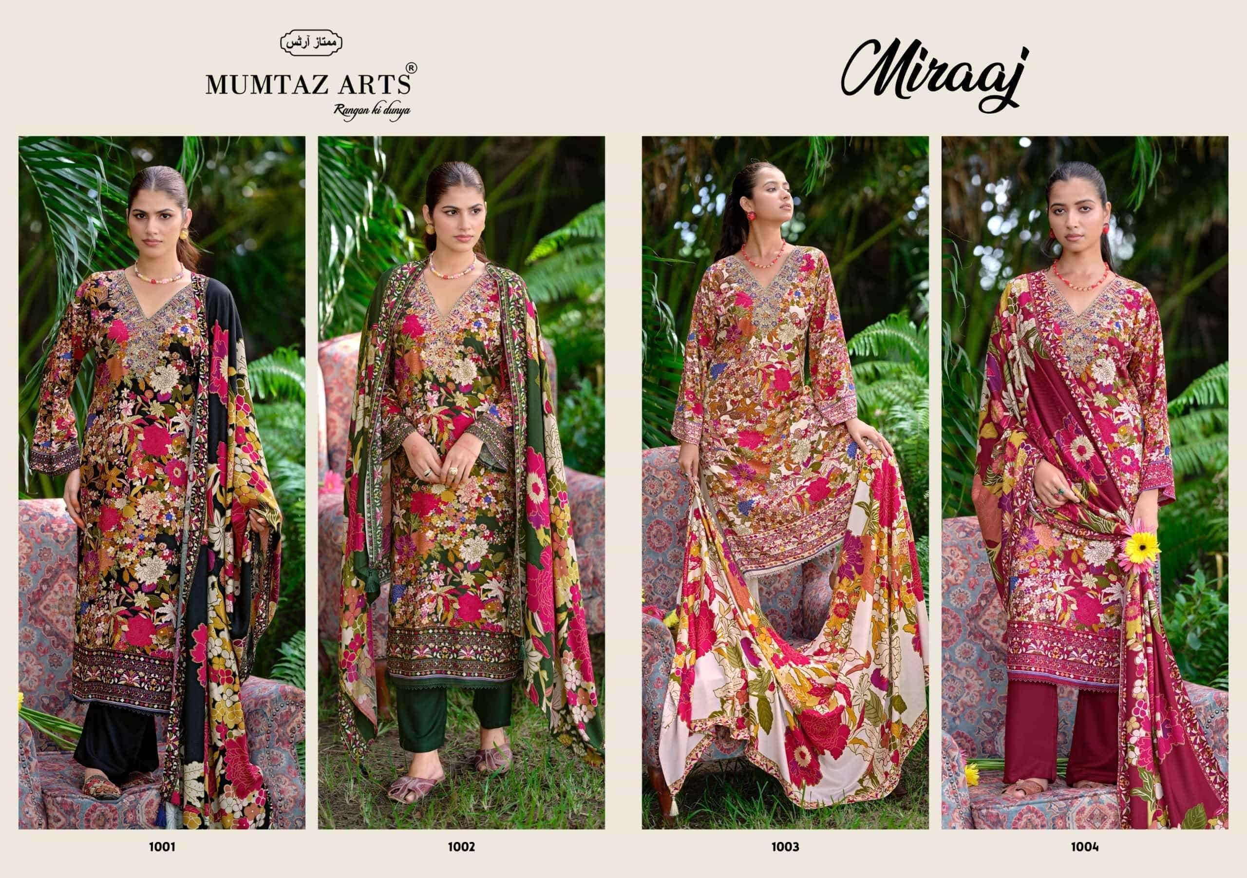 Mumtaz Arts Miraaj Premium Winter Pashmina Suits 4 Pcs Catalog