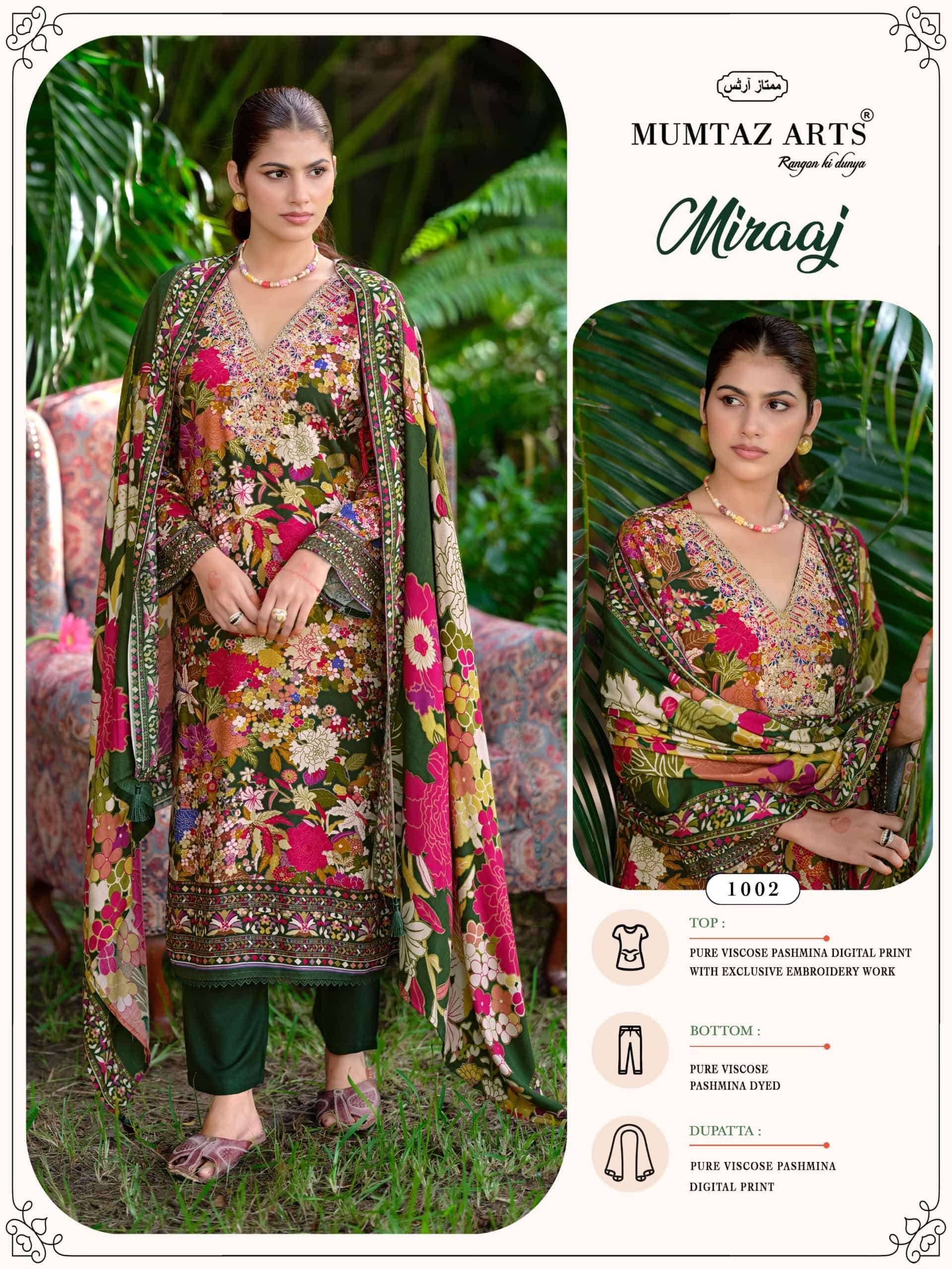 Mumtaz Arts Miraaj Premium Winter Pashmina Suits 4 Pcs Catalog