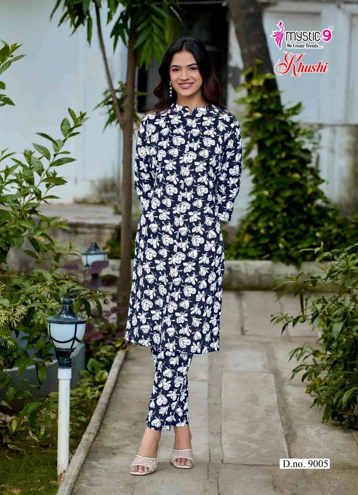 Mystic 9 Khushi Vol 9 Exclusive Printed Cord Set  8 Pcs Catalog 