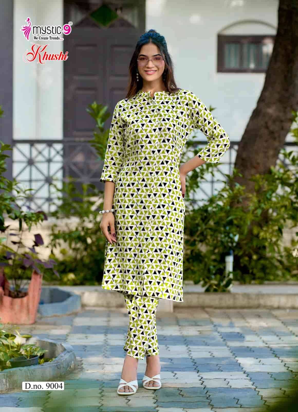 Mystic 9 Khushi Vol 9 Exclusive Printed Cord Set  8 Pcs Catalog 