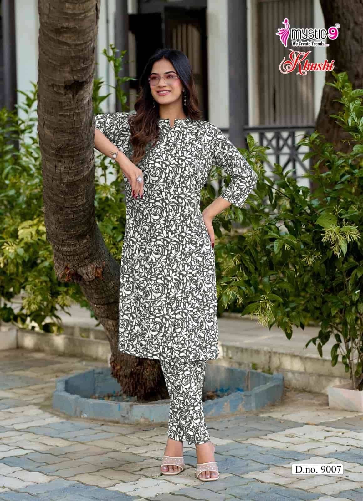 Mystic 9 Khushi Vol 9 Exclusive Printed Cord Set  8 Pcs Catalog 
