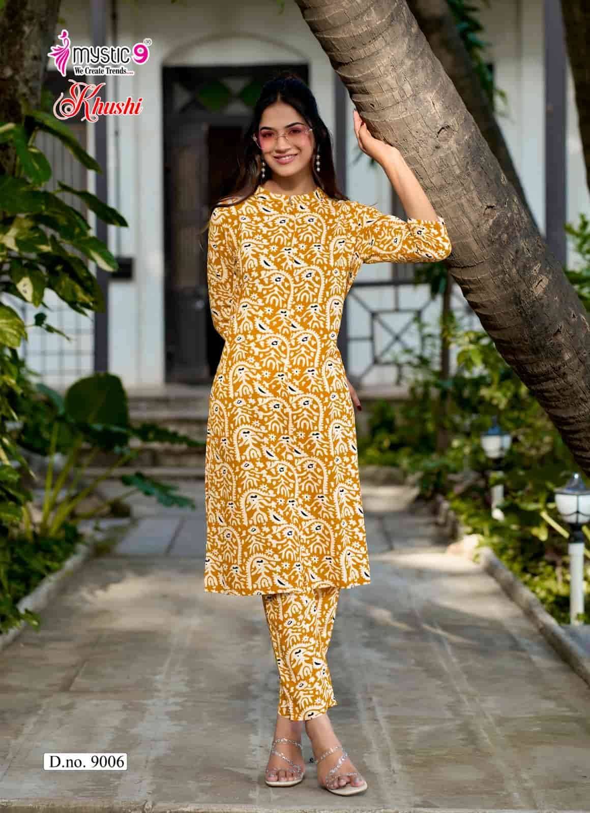 Mystic 9 Khushi Vol 9 Exclusive Printed Cord Set  8 Pcs Catalog 