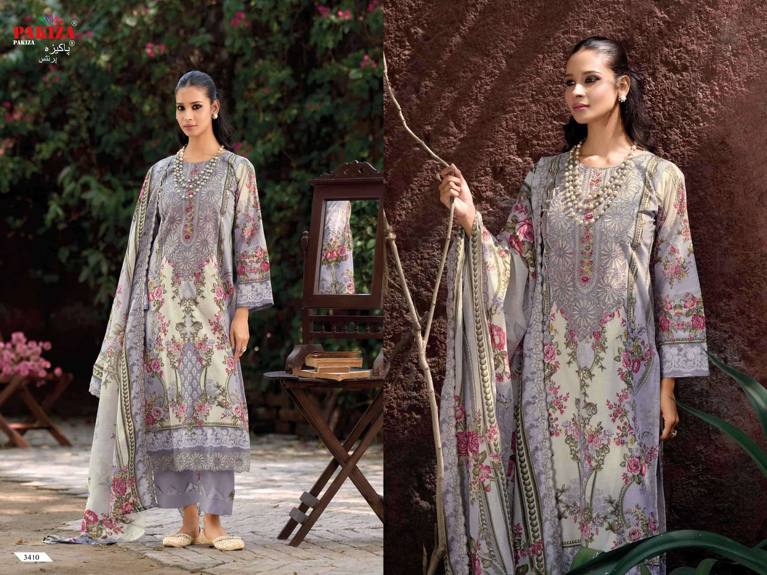 Pakiza Prints Haniya Hiba Vol 34 Lawn Salwar Suits 10 Pcs Catalogue | Wholesale Dealer