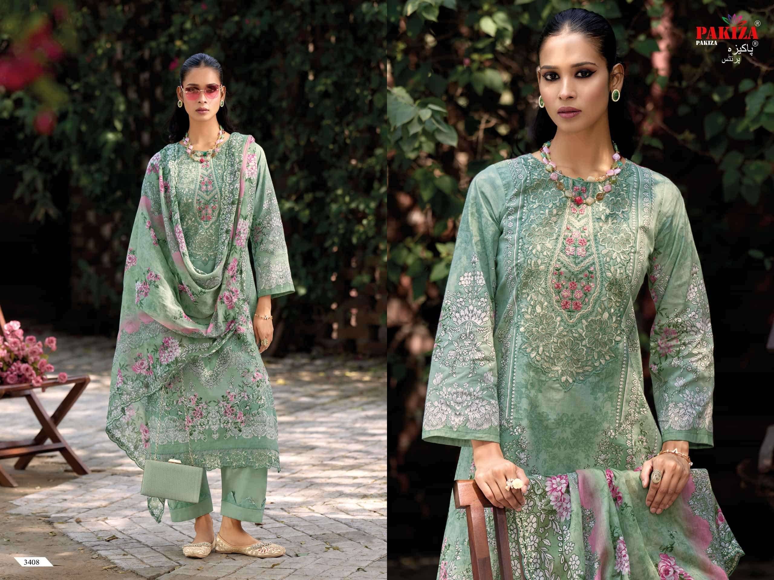 Pakiza Prints Haniya Hiba Vol 34 Lawn Salwar Suits 10 Pcs Catalogue | Wholesale Dealer
