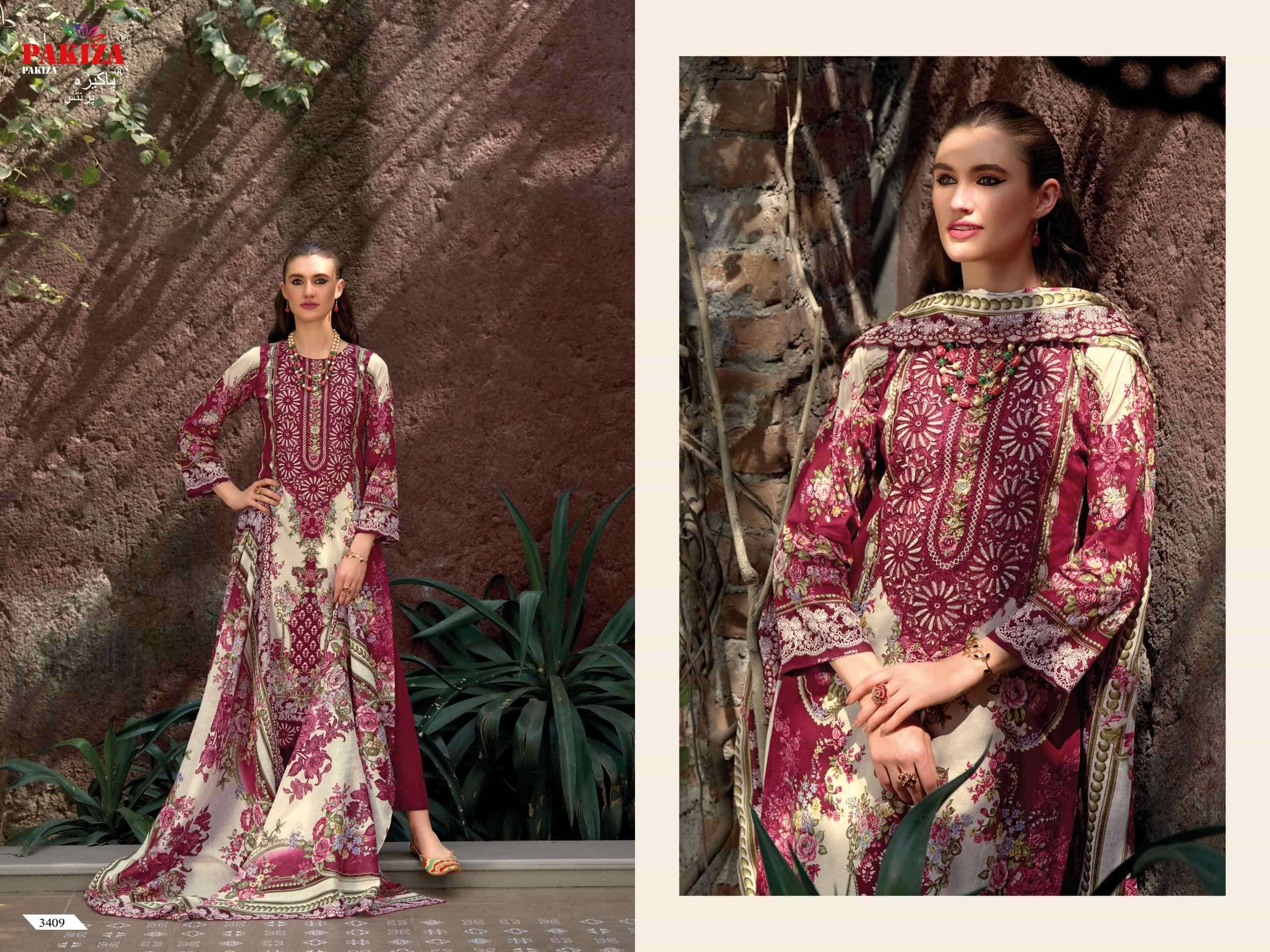 Pakiza Prints Haniya Hiba Vol 34 Lawn Salwar Suits 10 Pcs Catalogue | Wholesale Dealer