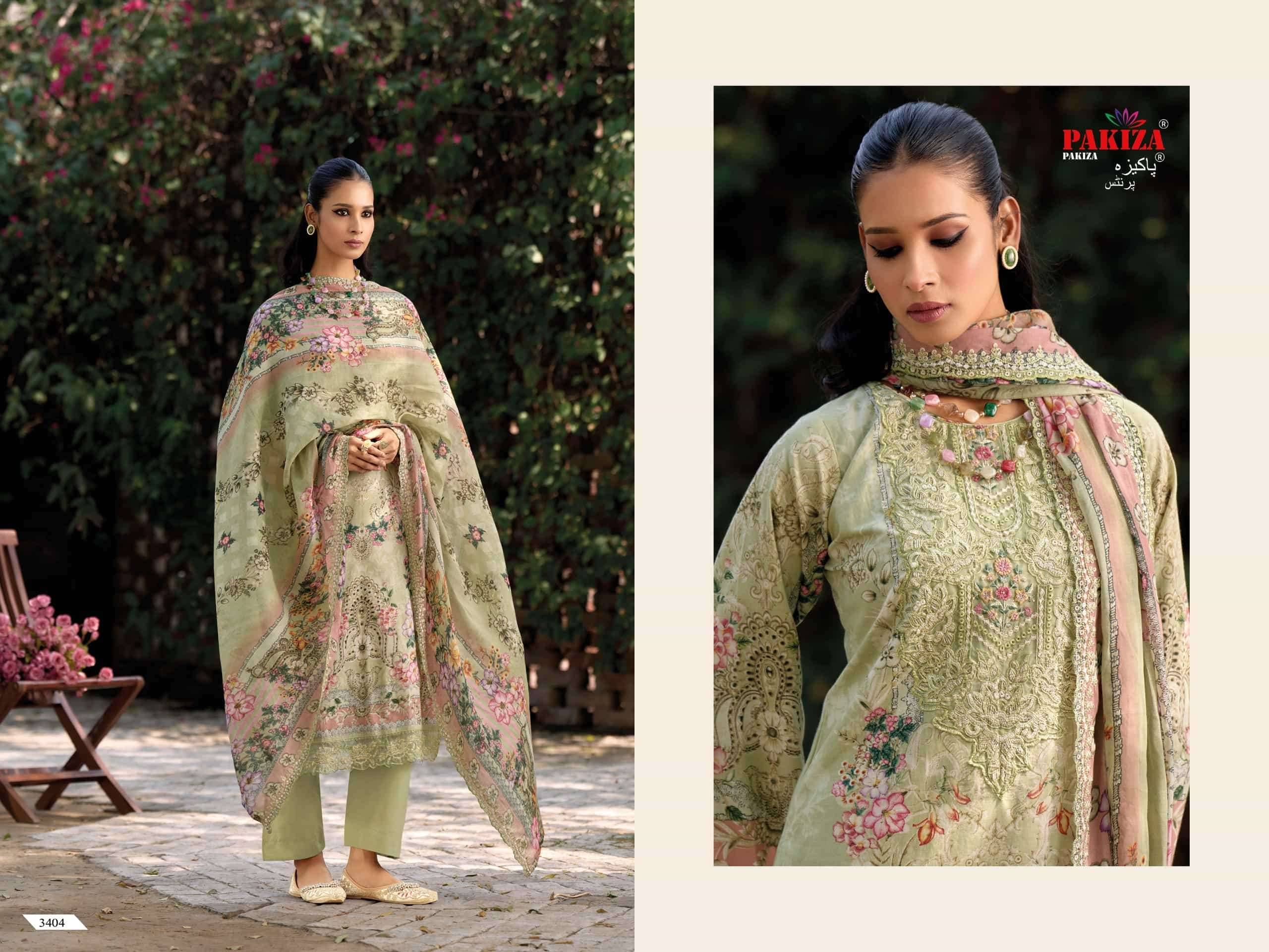 Pakiza Prints Haniya Hiba Vol 34 Lawn Salwar Suits 10 Pcs Catalogue | Wholesale Dealer
