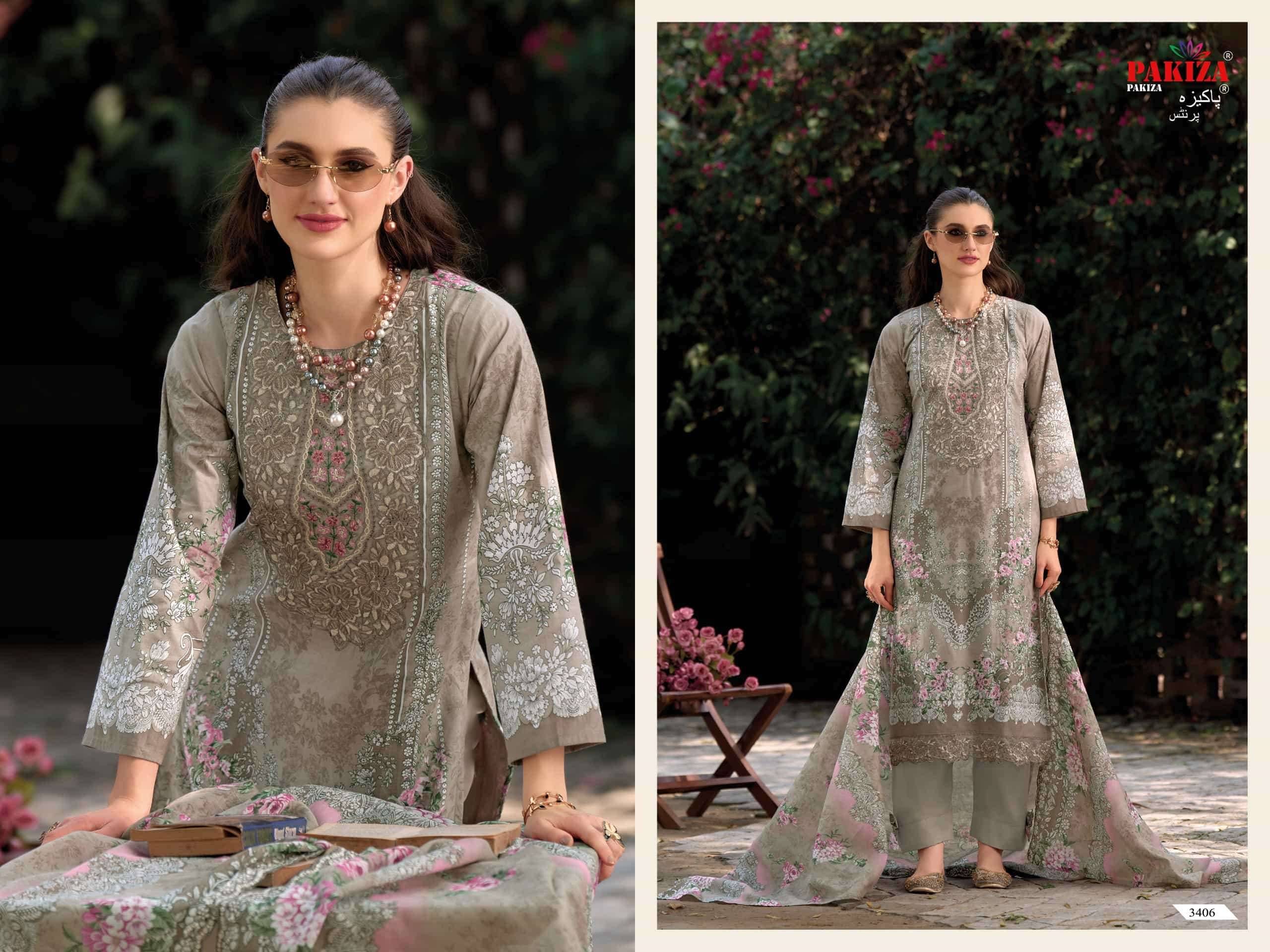 Pakiza Prints Haniya Hiba Vol 34 Lawn Salwar Suits 10 Pcs Catalogue | Wholesale Dealer