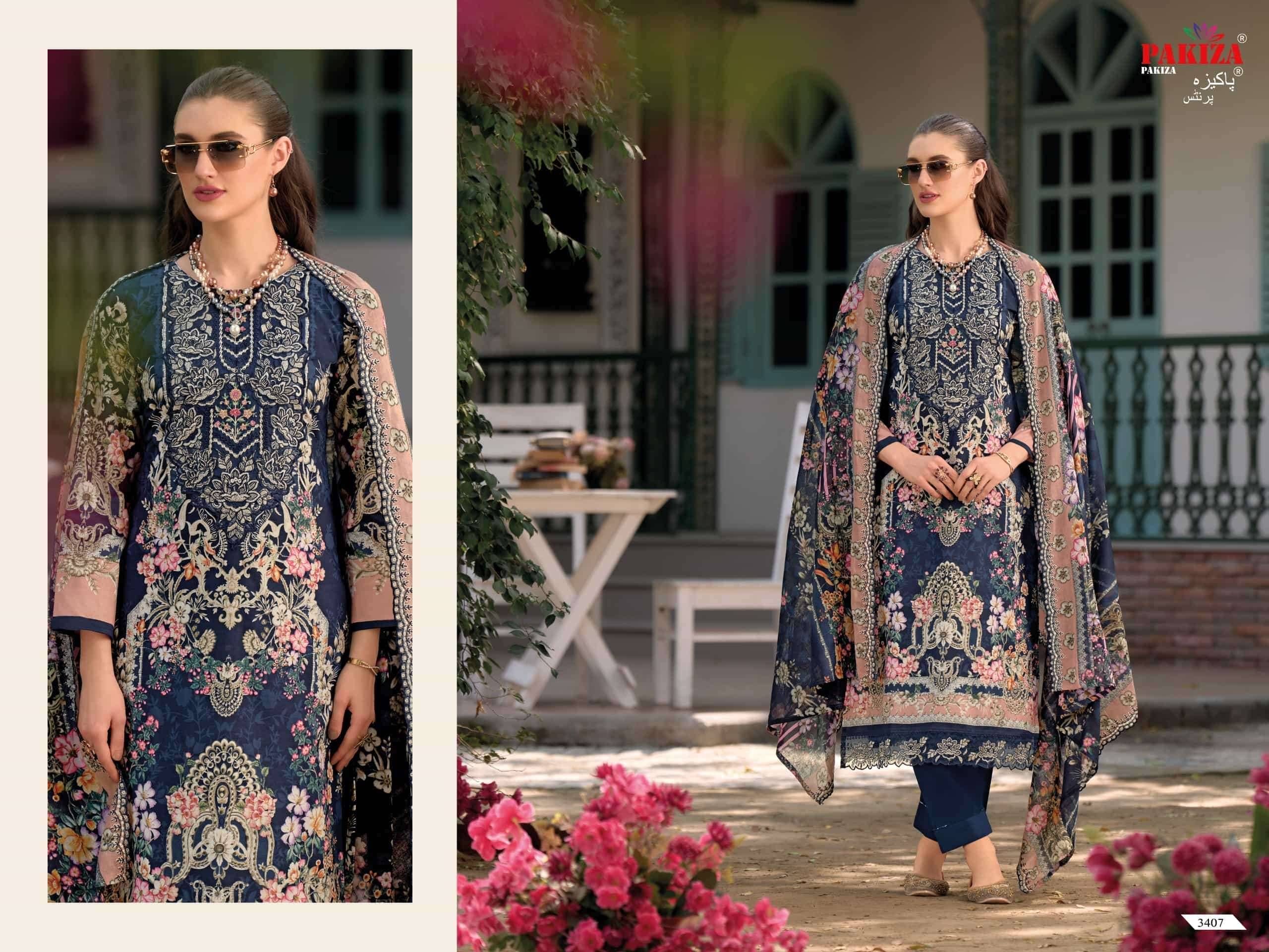 Pakiza Prints Haniya Hiba Vol 34 Lawn Salwar Suits 10 Pcs Catalogue | Wholesale Dealer