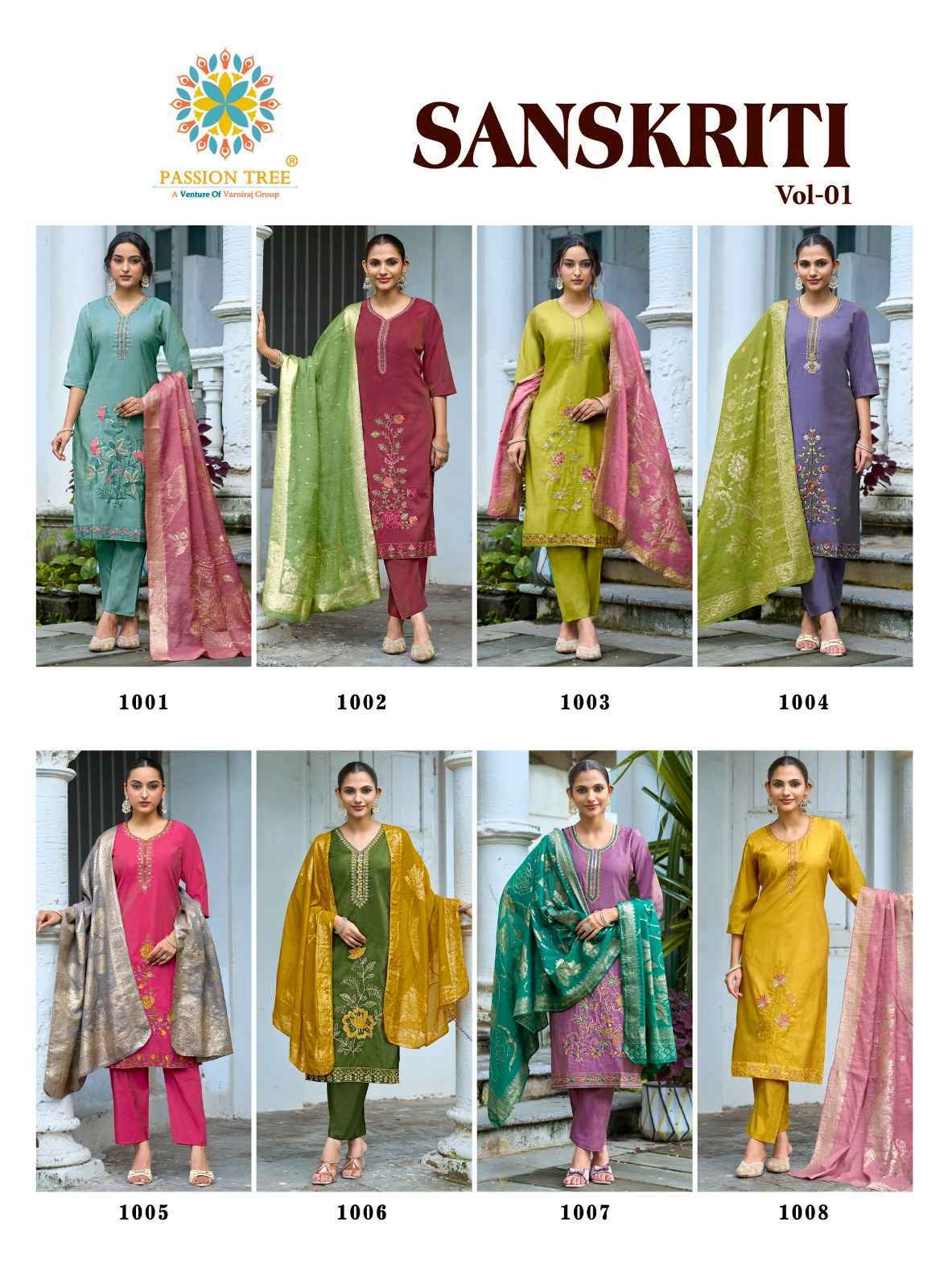 Passion Tree Sanskriti Vol 1 Kurti | Buy At Direct Factory Price ( 8 Pcs Catalogue )