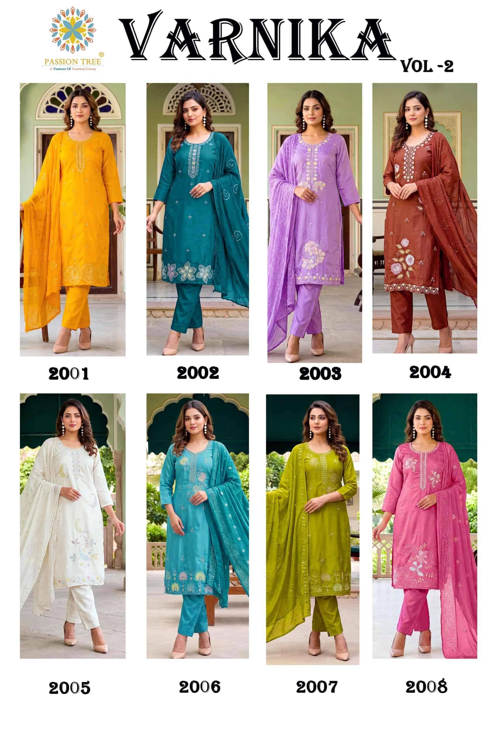 Passion Varnika Vol 2 Readymade Suits Wholesale Price 8 Pcs Catalog