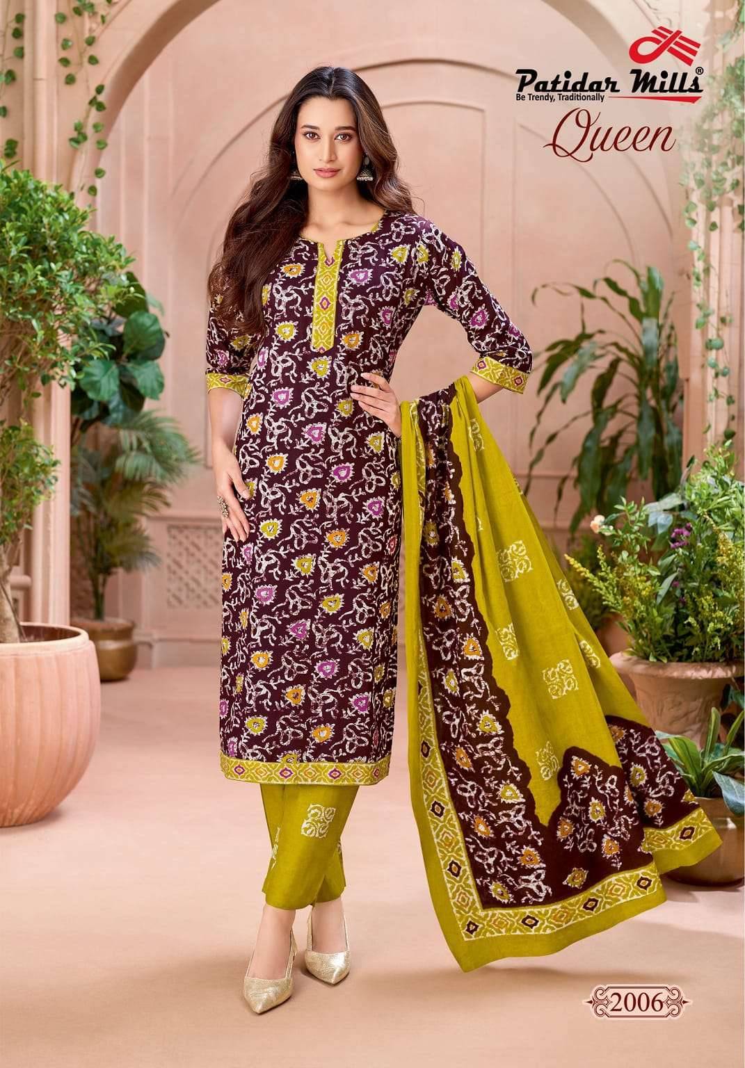 Patidar Mills Queen Vol 2 Readymade Cotton Batik Suit 10 Pcs Catalog
