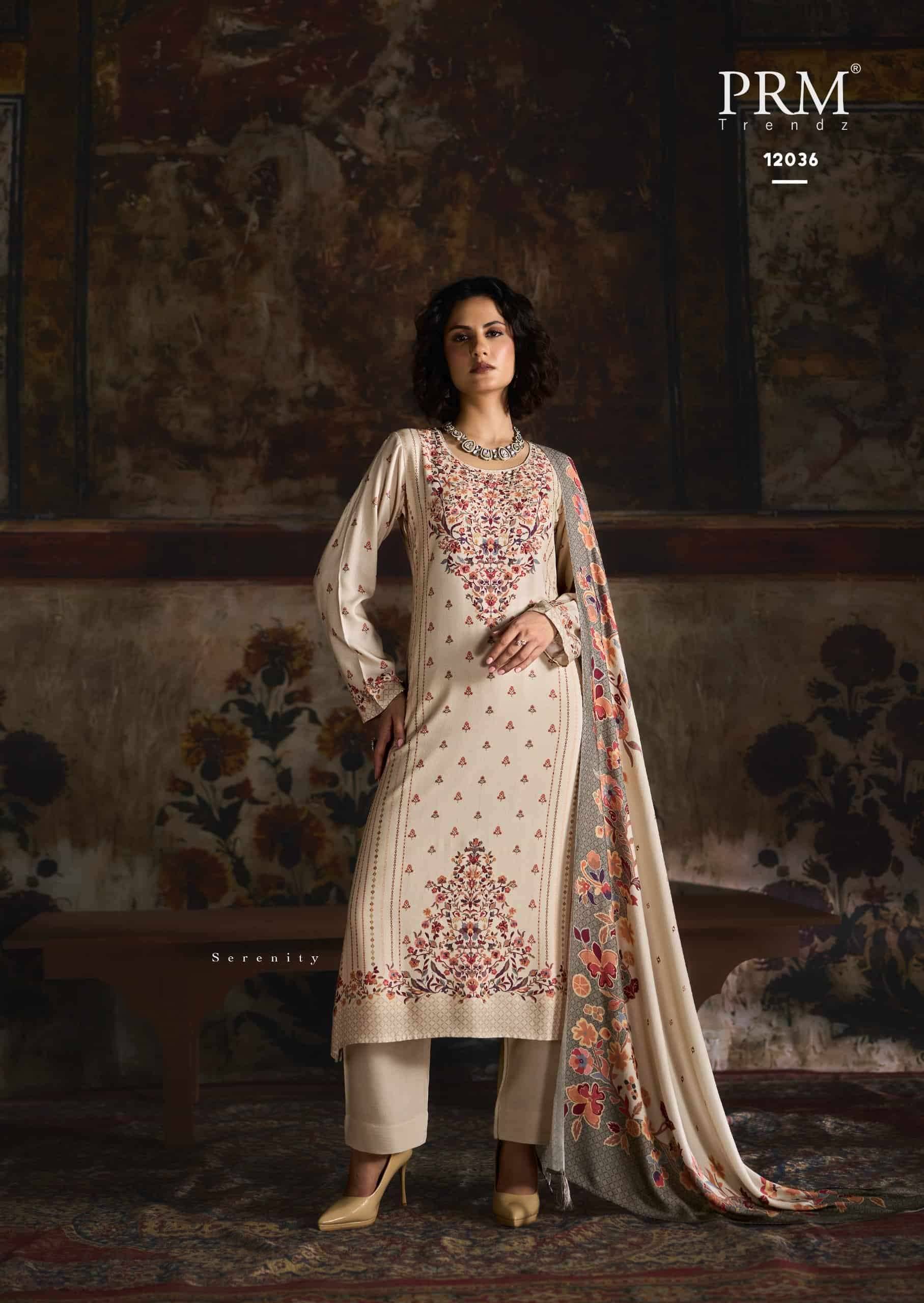 Prm Trendz Uzmaa Pashmina Salwar Suit _ Surat Wholesale Market 6 Pcs Catalog 