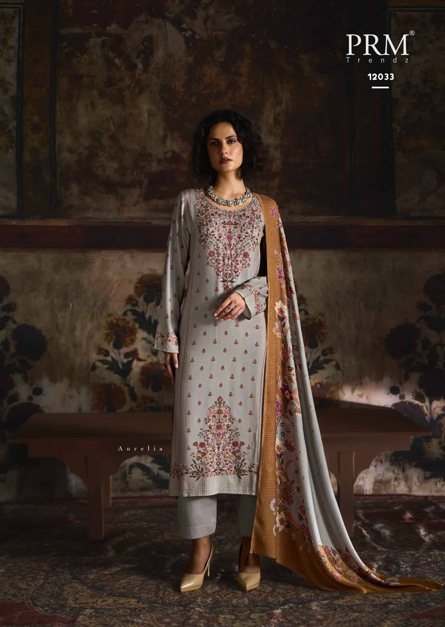 Prm Trendz Uzmaa Pashmina Salwar Suit _ Surat Wholesale Market 6 Pcs Catalog 