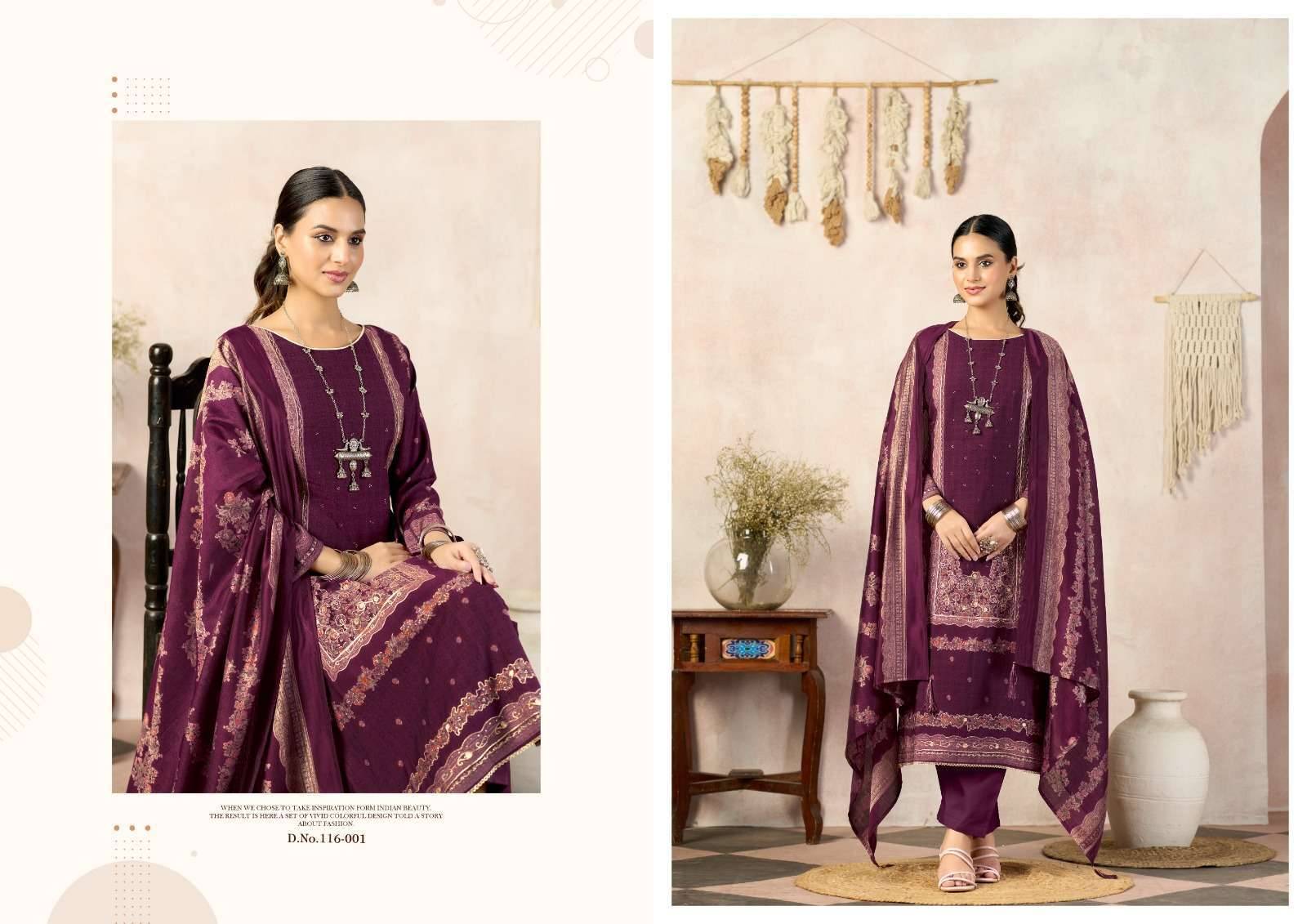 RADHIKA FASHION AZARA CLASSIC TOUCH VOL 5 VISCOSE DRESS MATERIAL 4 PCS CATALOG