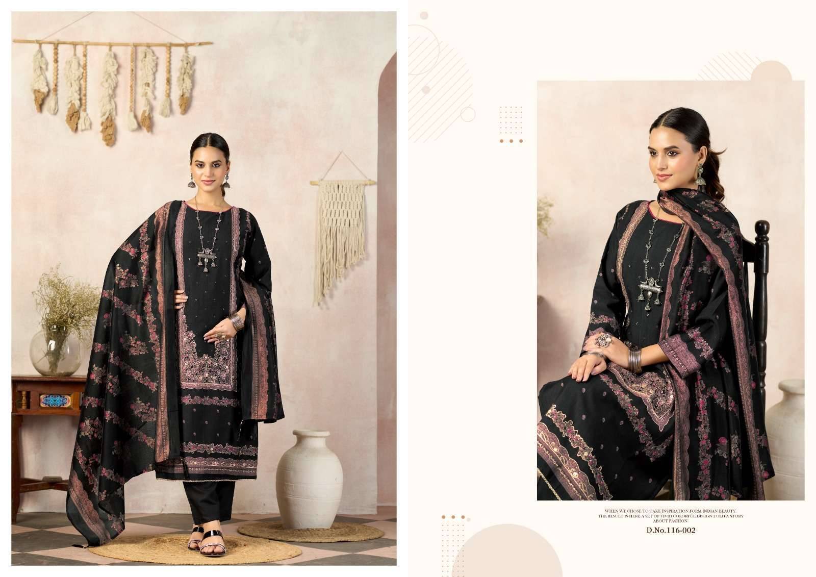 RADHIKA FASHION AZARA CLASSIC TOUCH VOL 5 VISCOSE DRESS MATERIAL 4 PCS CATALOG