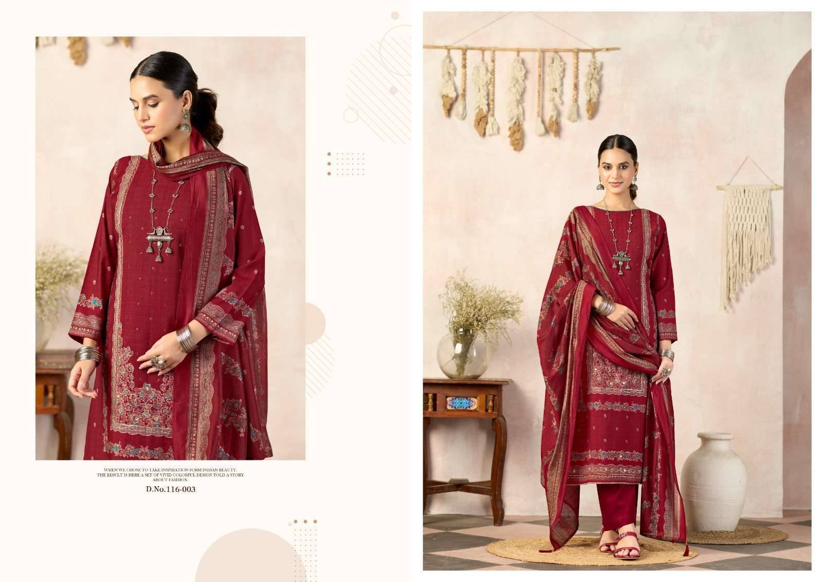 RADHIKA FASHION AZARA CLASSIC TOUCH VOL 5 VISCOSE DRESS MATERIAL 4 PCS CATALOG