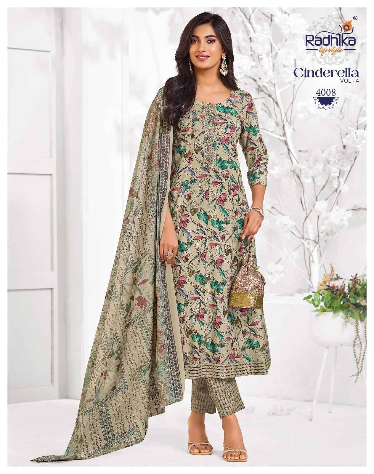 Radhika Lifestyle Cindrella Vol 4 Cotton Kurti Combo 8 pcs Catalog