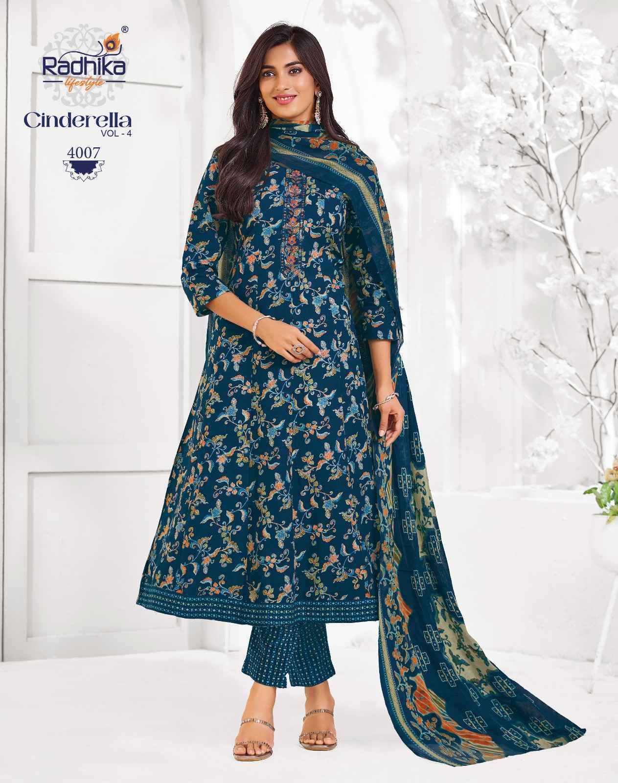 Radhika Lifestyle Cindrella Vol 4 Cotton Kurti Combo 8 pcs Catalog