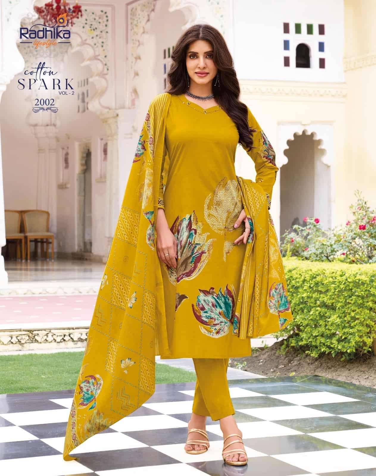 Radhika Lifestyle Cotton Spark Vol 2 Exclusive Cotton 3 Pec Set 8 Pcs Catalog 