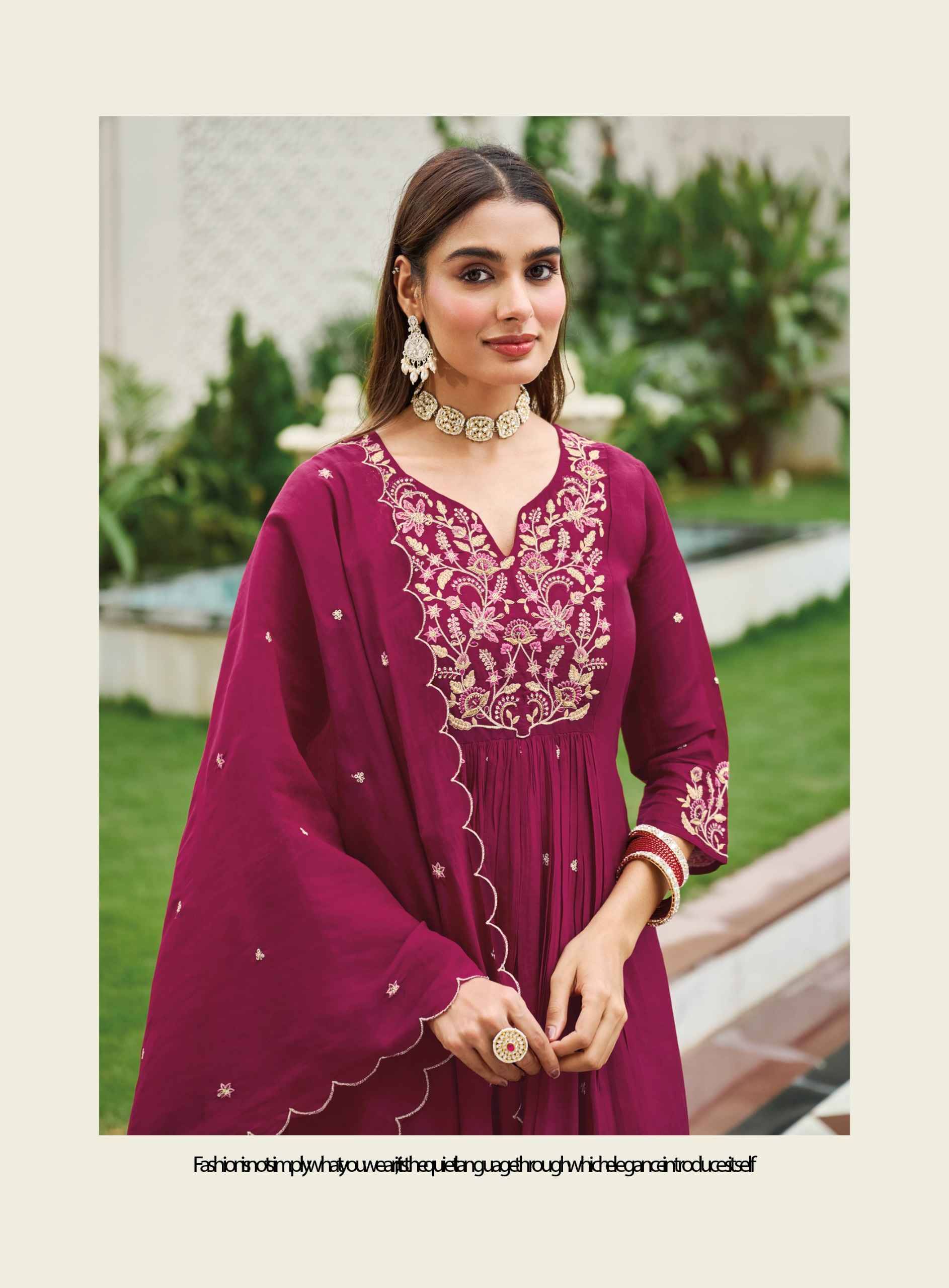 Radhika Lifestyle Glamour Vol 1 Mul Chanderi Kurti Combo 6 pcs Catalog