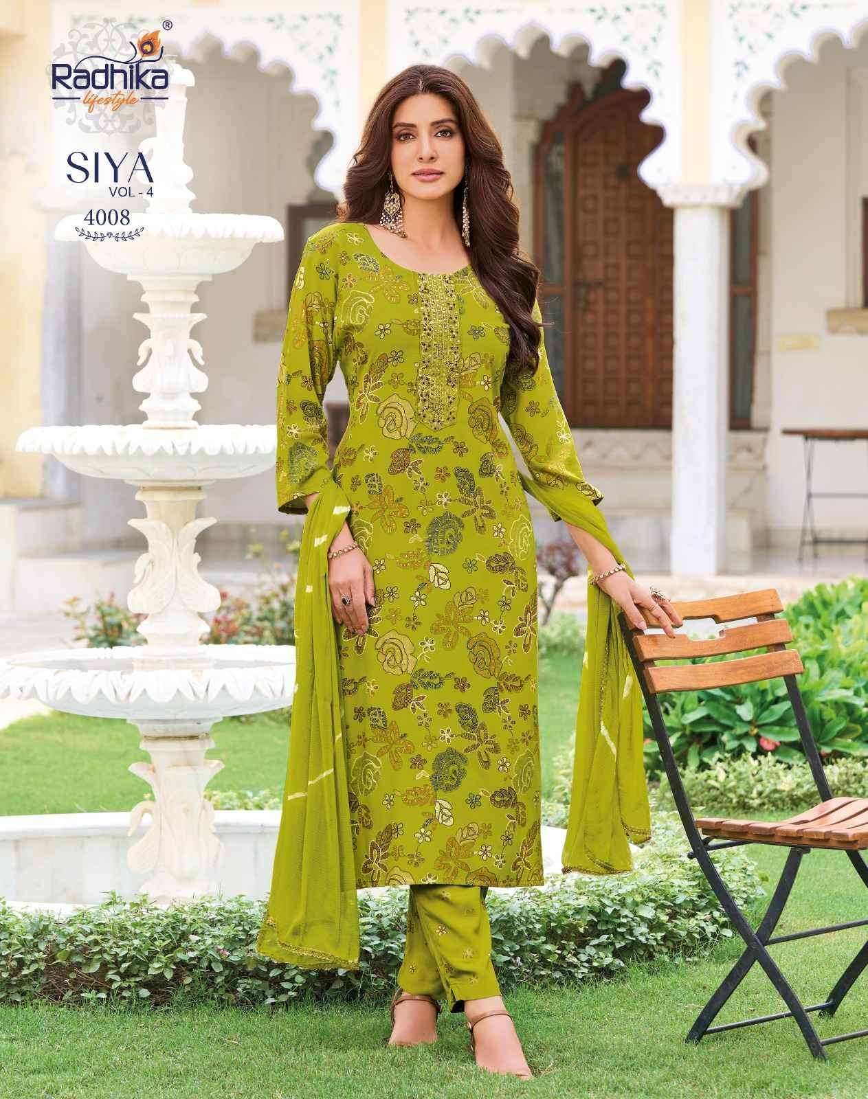 Radhika Lifestyle Siya Vol 4 Reyon Kurti Combo 8 pcs Catalog
