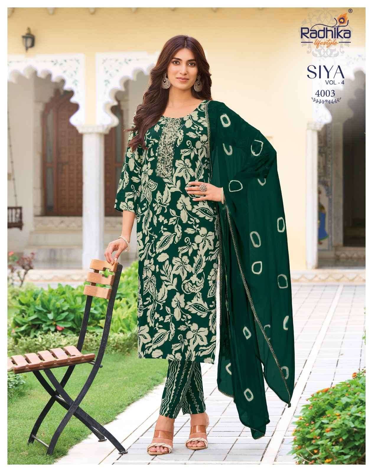 Radhika Lifestyle Siya Vol 4 Reyon Kurti Combo 8 pcs Catalog