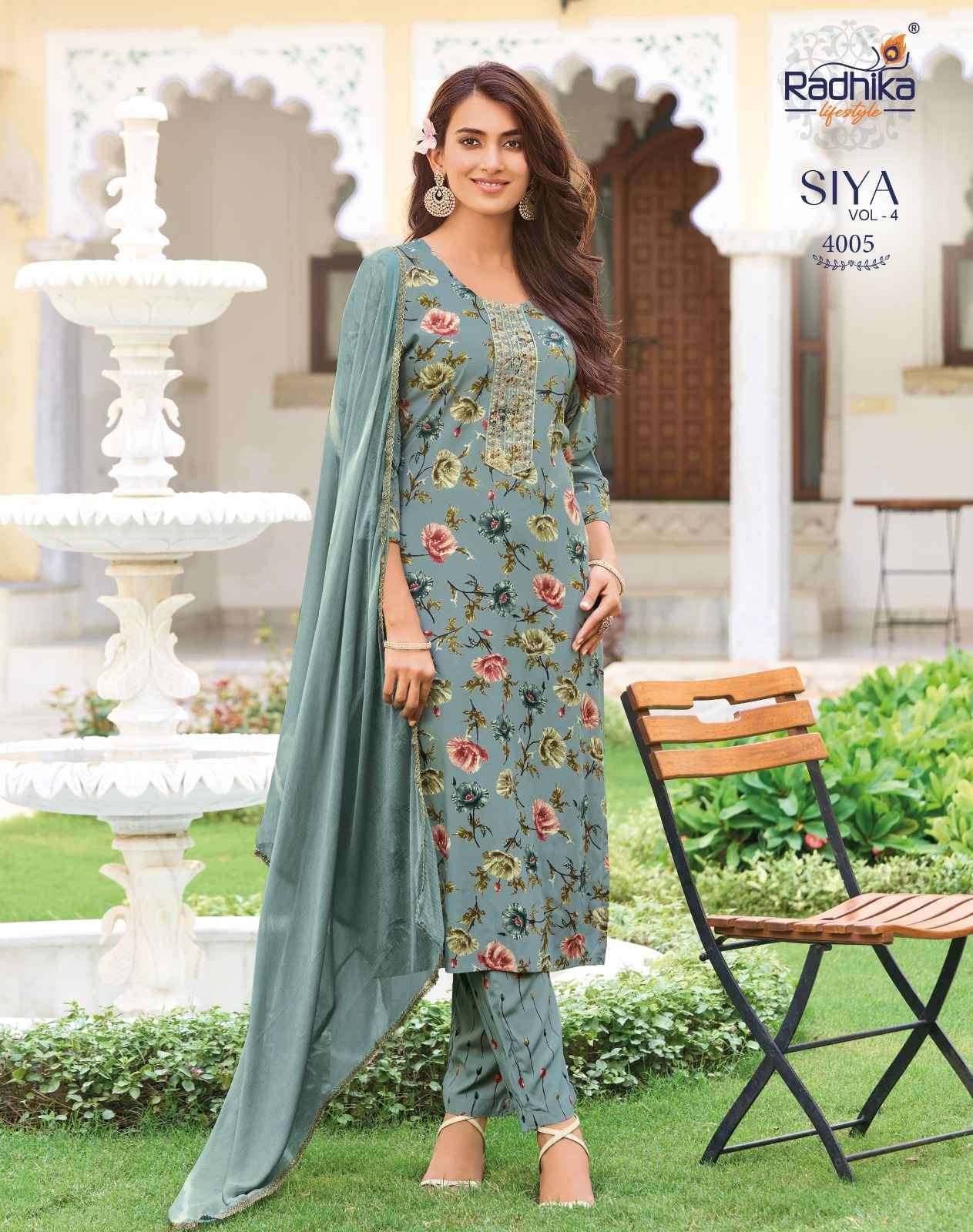 Radhika Lifestyle Siya Vol 4 Reyon Kurti Combo 8 pcs Catalog