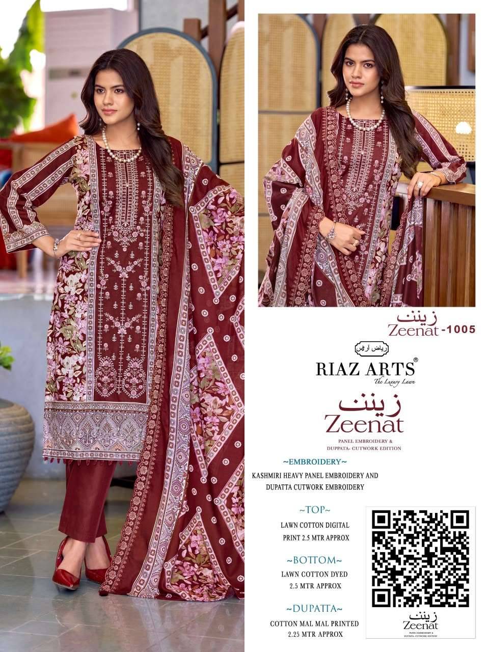 Riaz Arts Zeenat Premium Cotton Salwar Suit _ Surat Wholesale Market  6 Pcs Catalog 