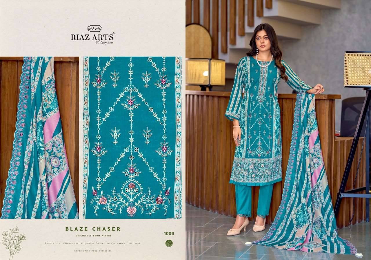 Riaz Arts Zeenat Premium Cotton Salwar Suit _ Surat Wholesale Market  6 Pcs Catalog 