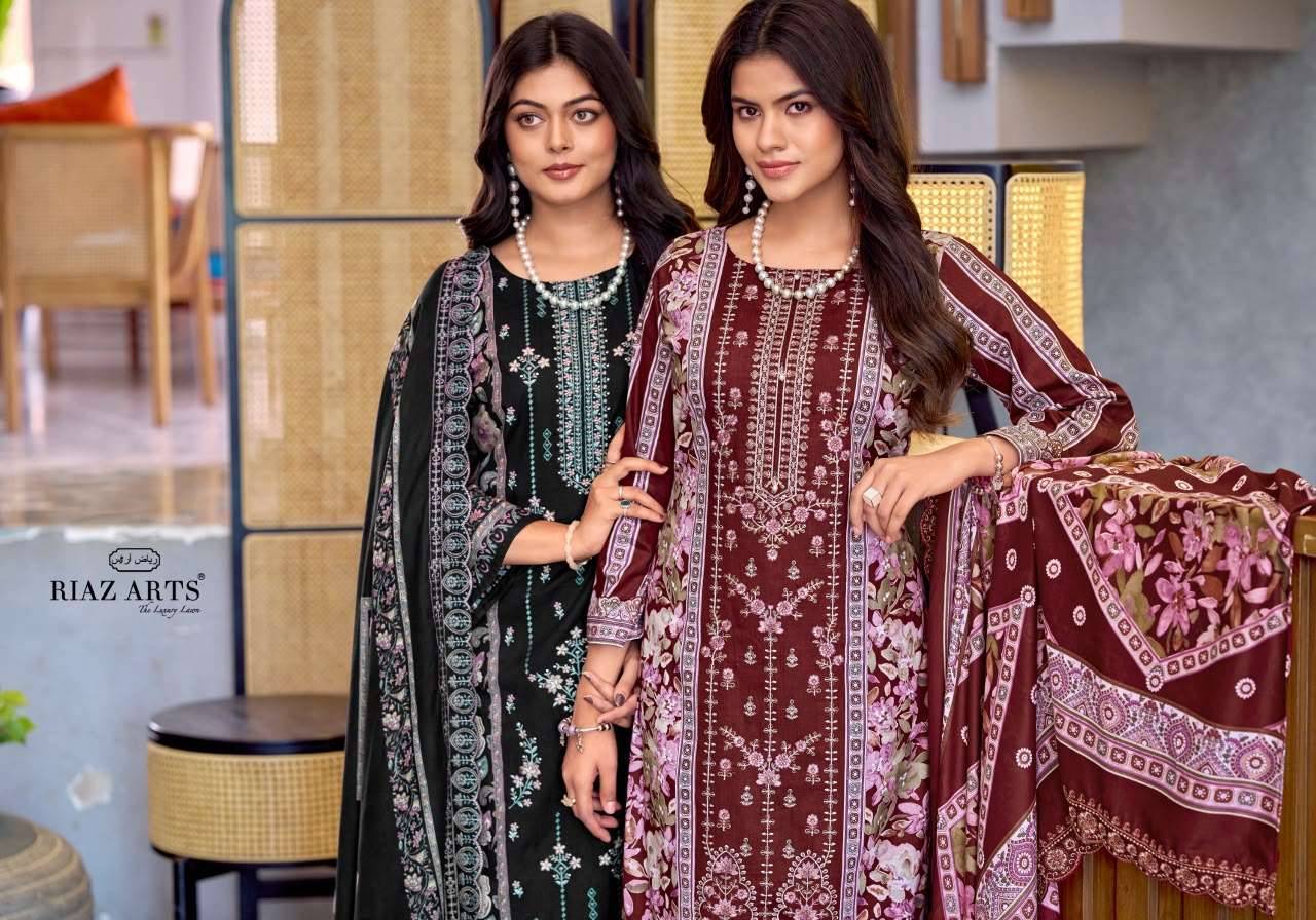 Riaz Arts Zeenat Premium Cotton Salwar Suit _ Surat Wholesale Market  6 Pcs Catalog 