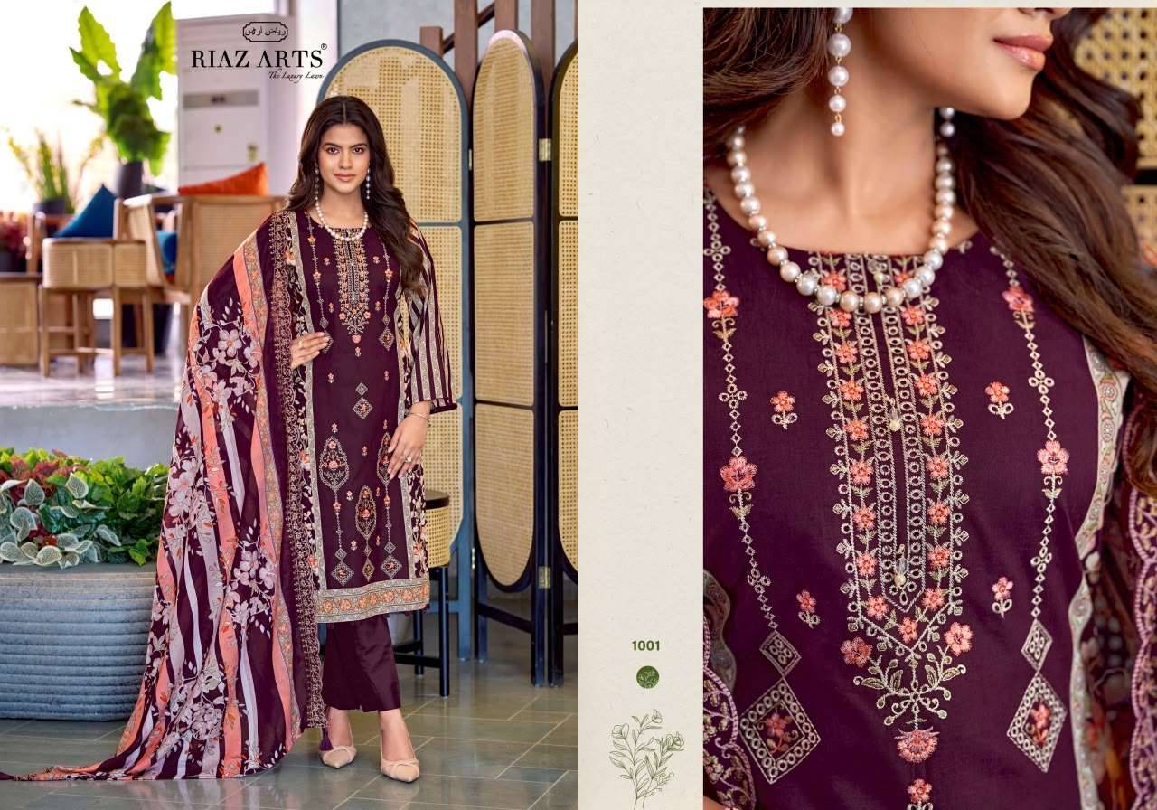 Riaz Arts Zeenat Premium Cotton Salwar Suit _ Surat Wholesale Market  6 Pcs Catalog 