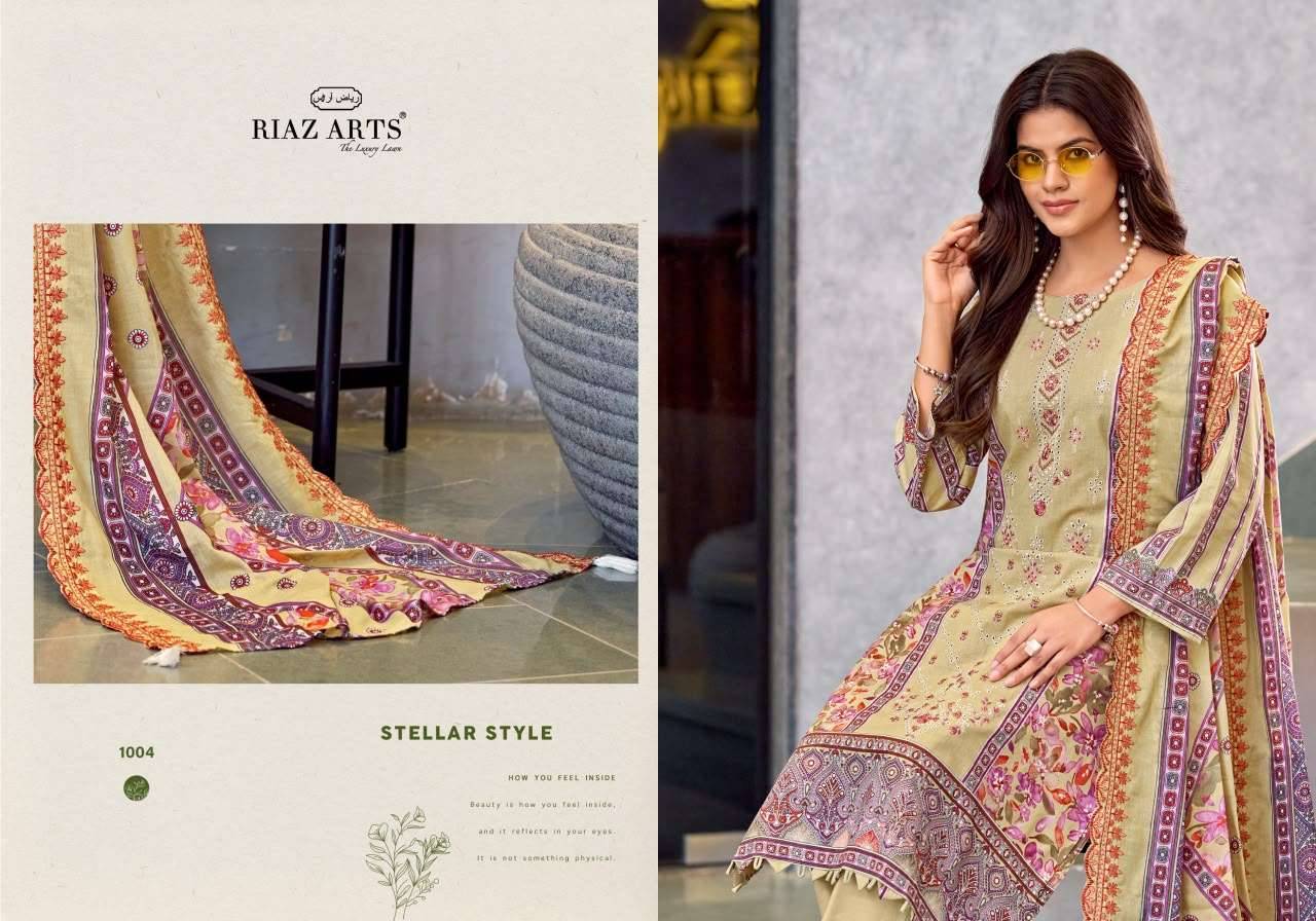 Riaz Arts Zeenat Premium Cotton Salwar Suit _ Surat Wholesale Market  6 Pcs Catalog 