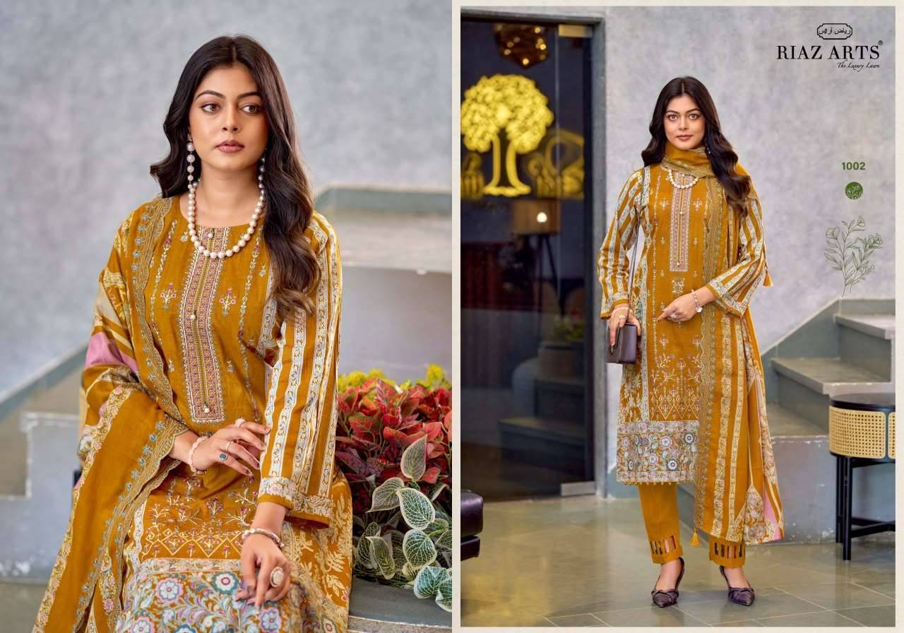 Riaz Arts Zeenat Premium Cotton Salwar Suit _ Surat Wholesale Market  6 Pcs Catalog 