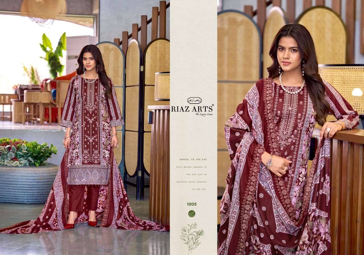 Riaz Arts Zeenat Premium Cotton Salwar Suit _ Surat Wholesale Market  6 Pcs Catalog 