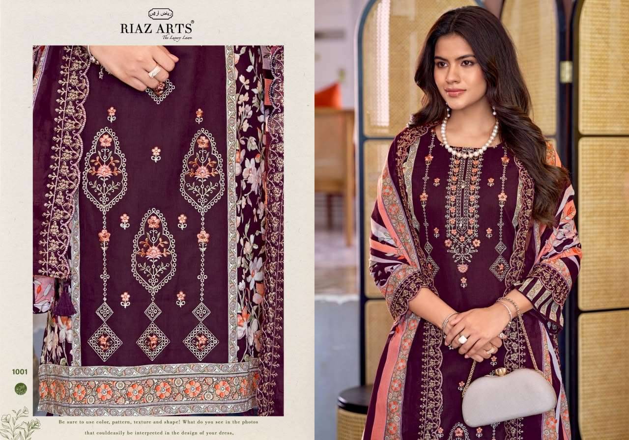 Riaz Arts Zeenat Premium Cotton Salwar Suit _ Surat Wholesale Market  6 Pcs Catalog 