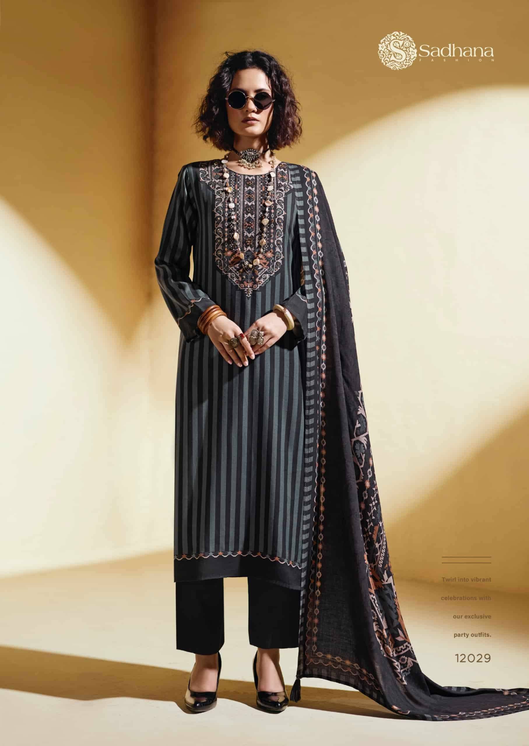 Sadhana Fashion Sofi Premium Collection Winter Dress Material 6 Pcs Catalog