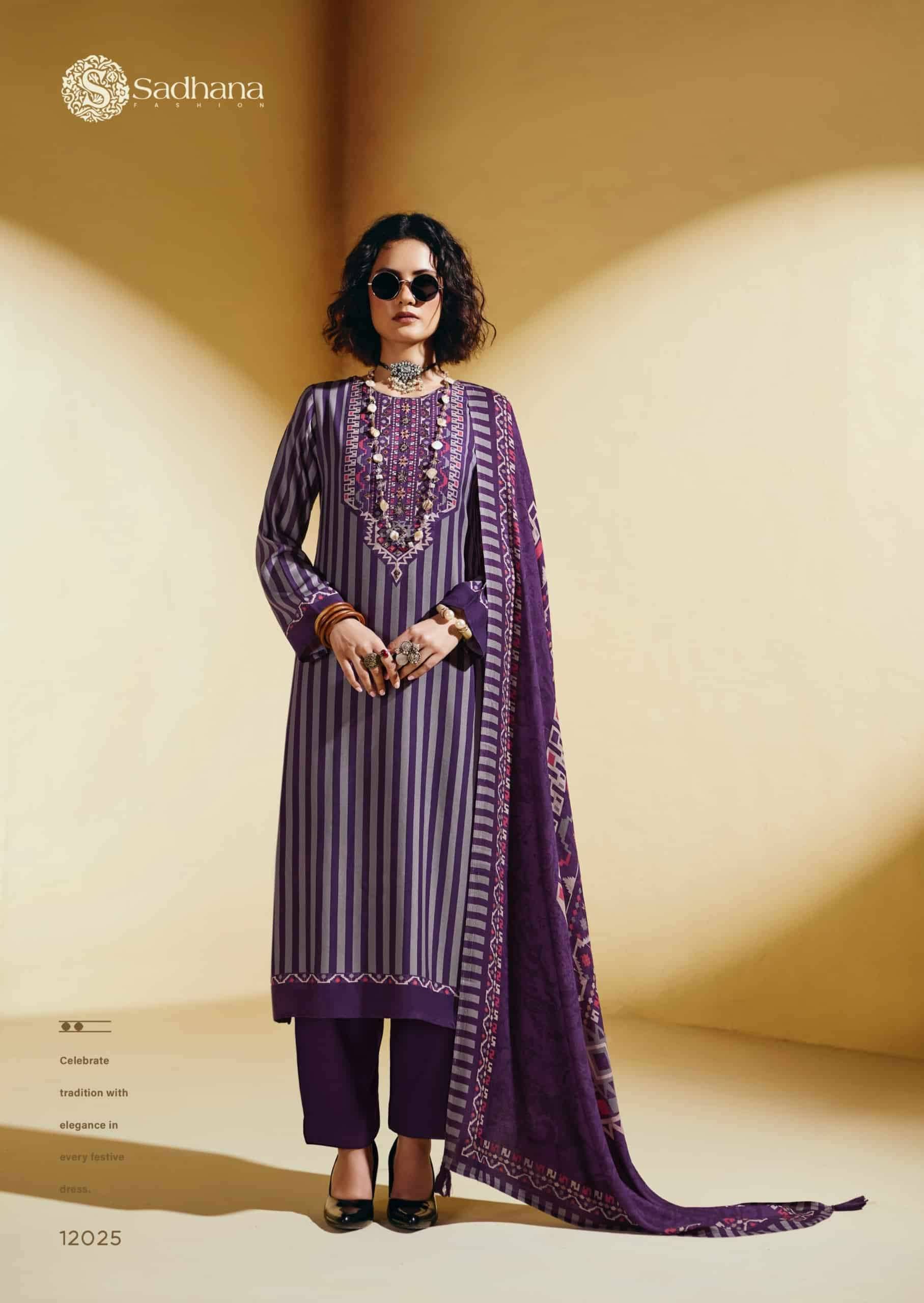 Sadhana Fashion Sofi Premium Collection Winter Dress Material 6 Pcs Catalog