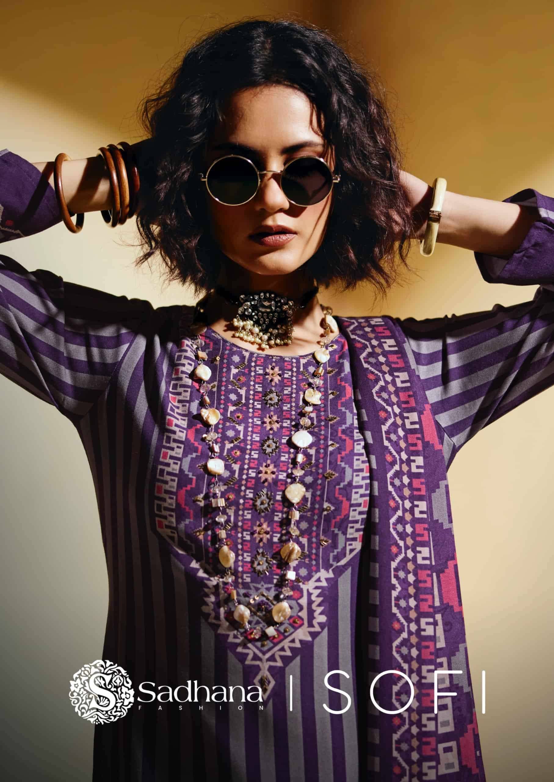 Sadhana Fashion Sofi Premium Collection Winter Dress Material 6 Pcs Catalog