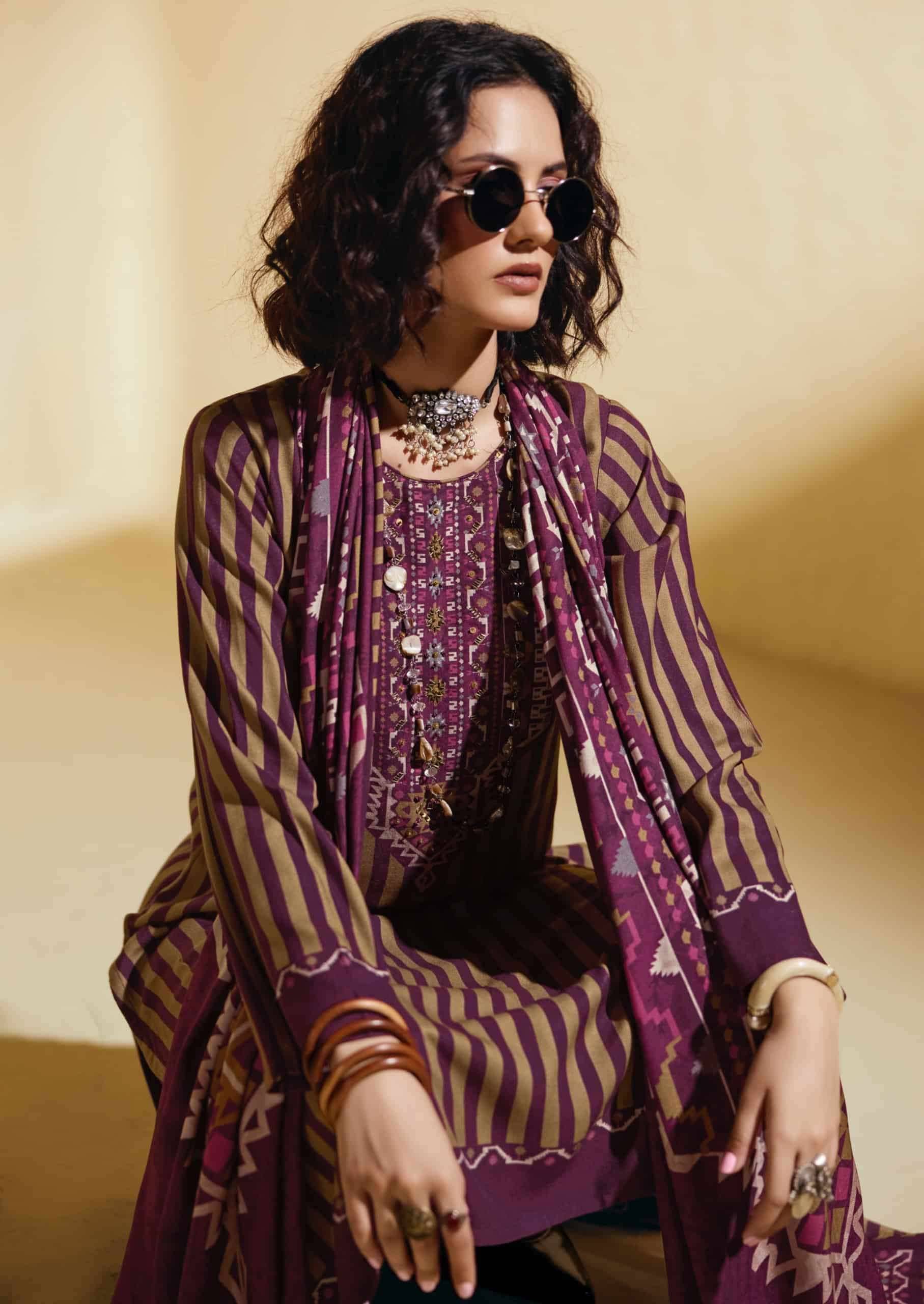 Sadhana Fashion Sofi Premium Collection Winter Dress Material 6 Pcs Catalog