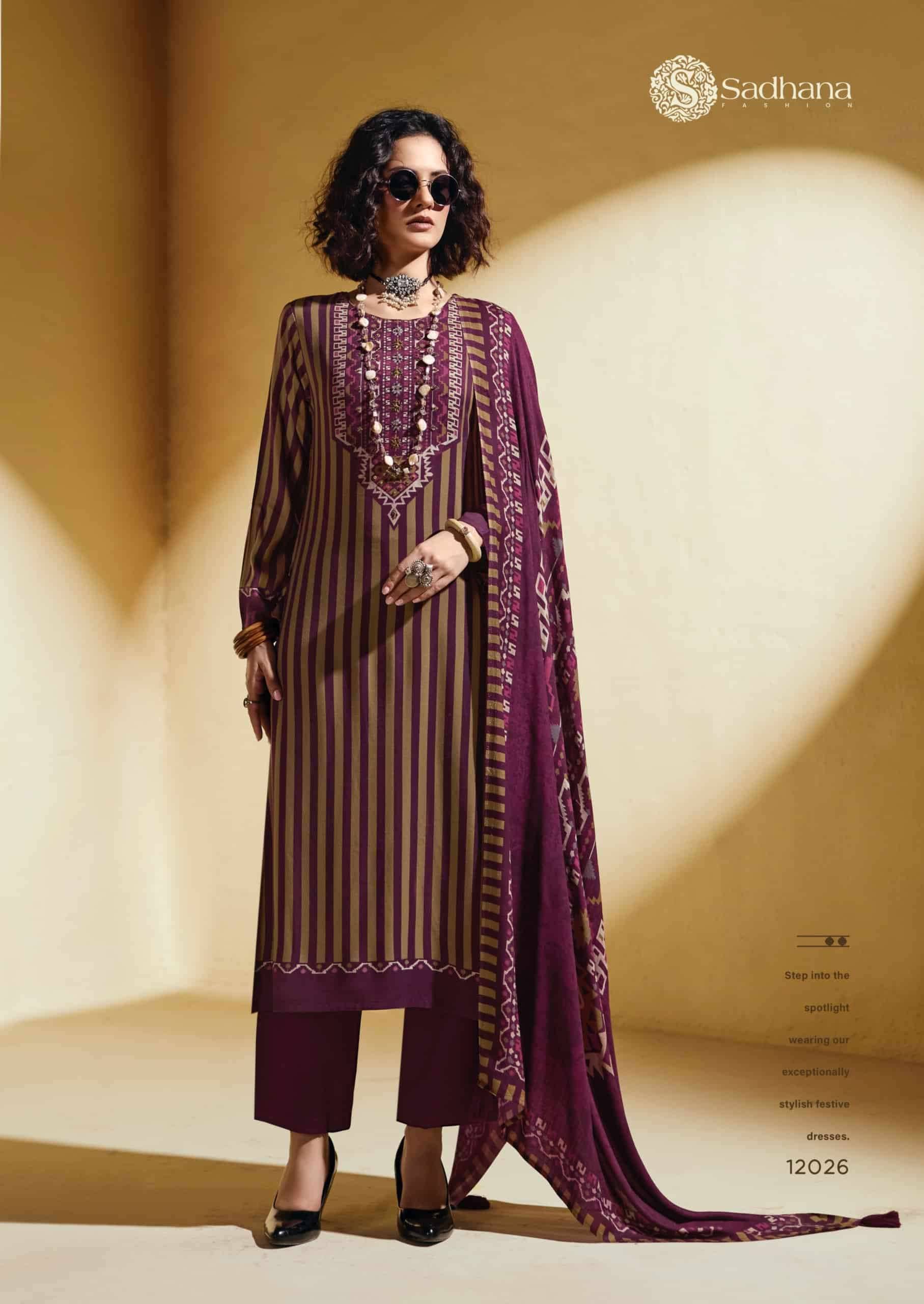 Sadhana Fashion Sofi Premium Collection Winter Dress Material 6 Pcs Catalog