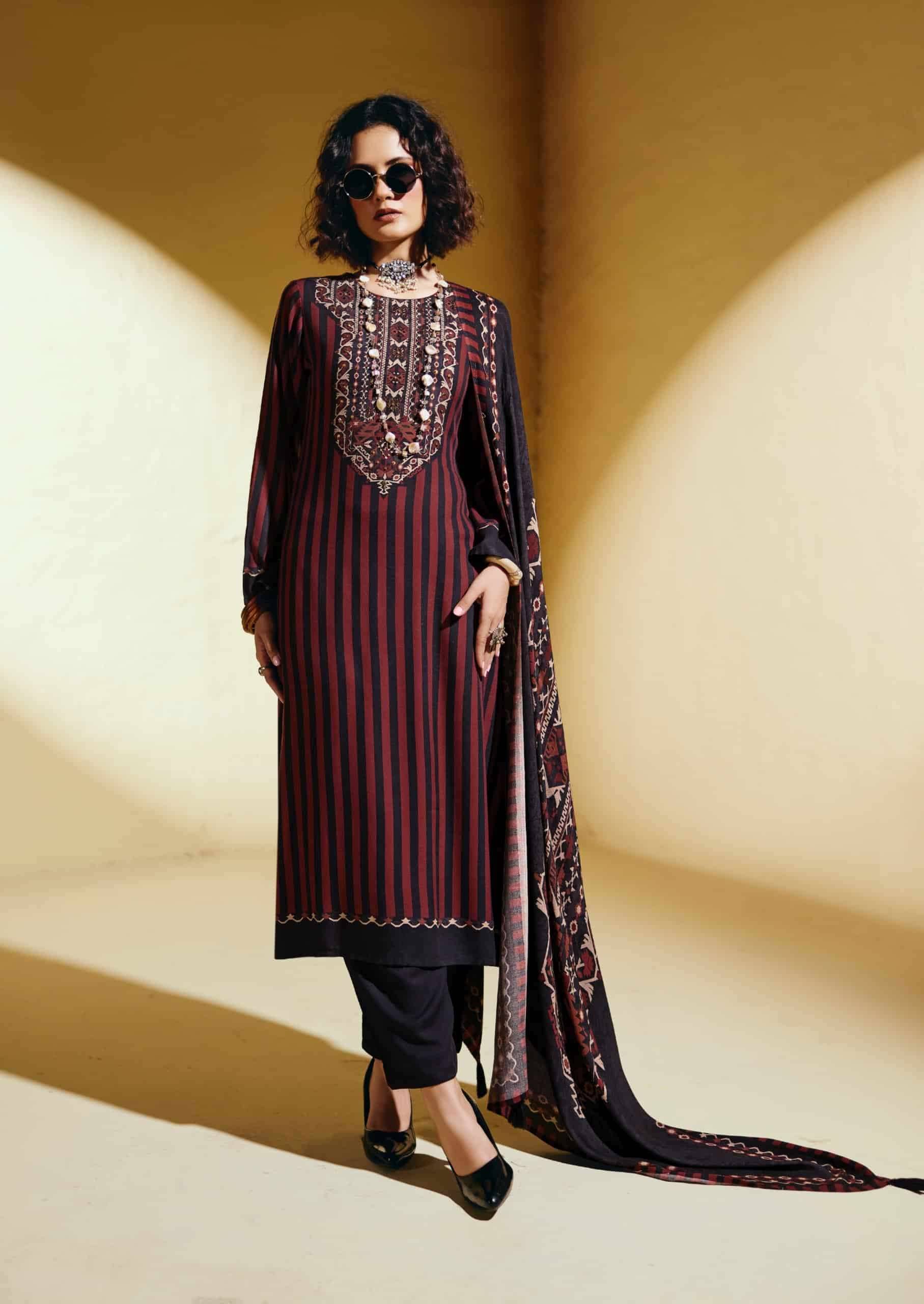 Sadhana Fashion Sofi Premium Collection Winter Dress Material 6 Pcs Catalog