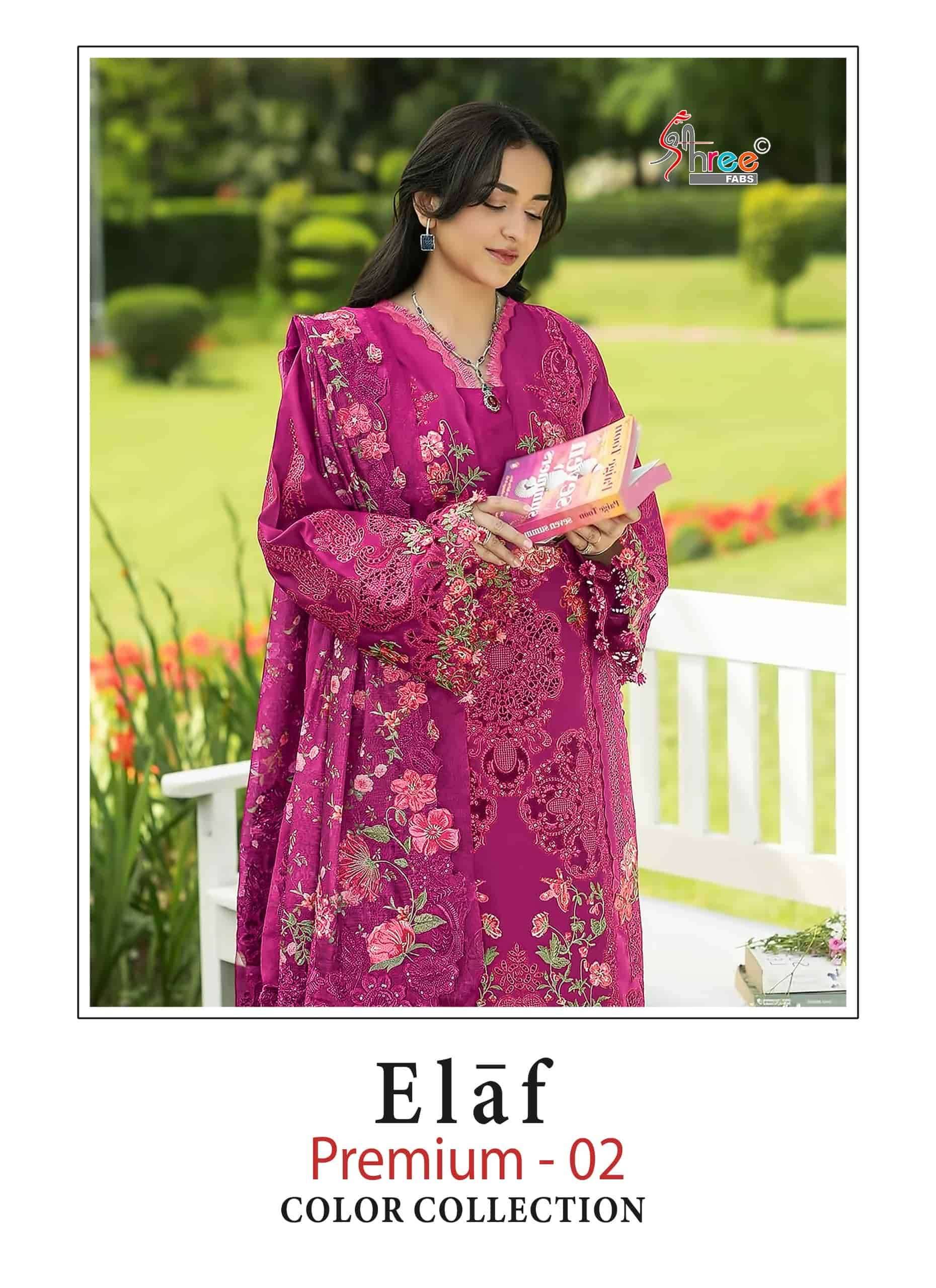 Shree Fabs Elaf Premium Vol 2 Color Collection Exclusive Cotton Salwar Suit  _Surat Wholesale Market 4 Pcs Catalog 