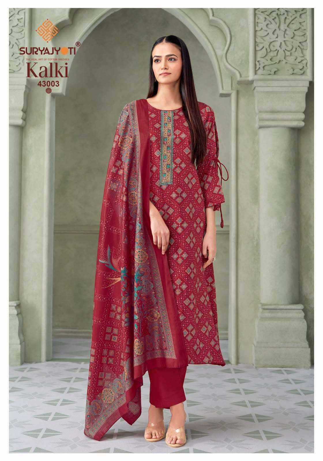 Suryajyoti Kalki Vol 43 Jam Satin Dress Material 8 Pcs Catalog