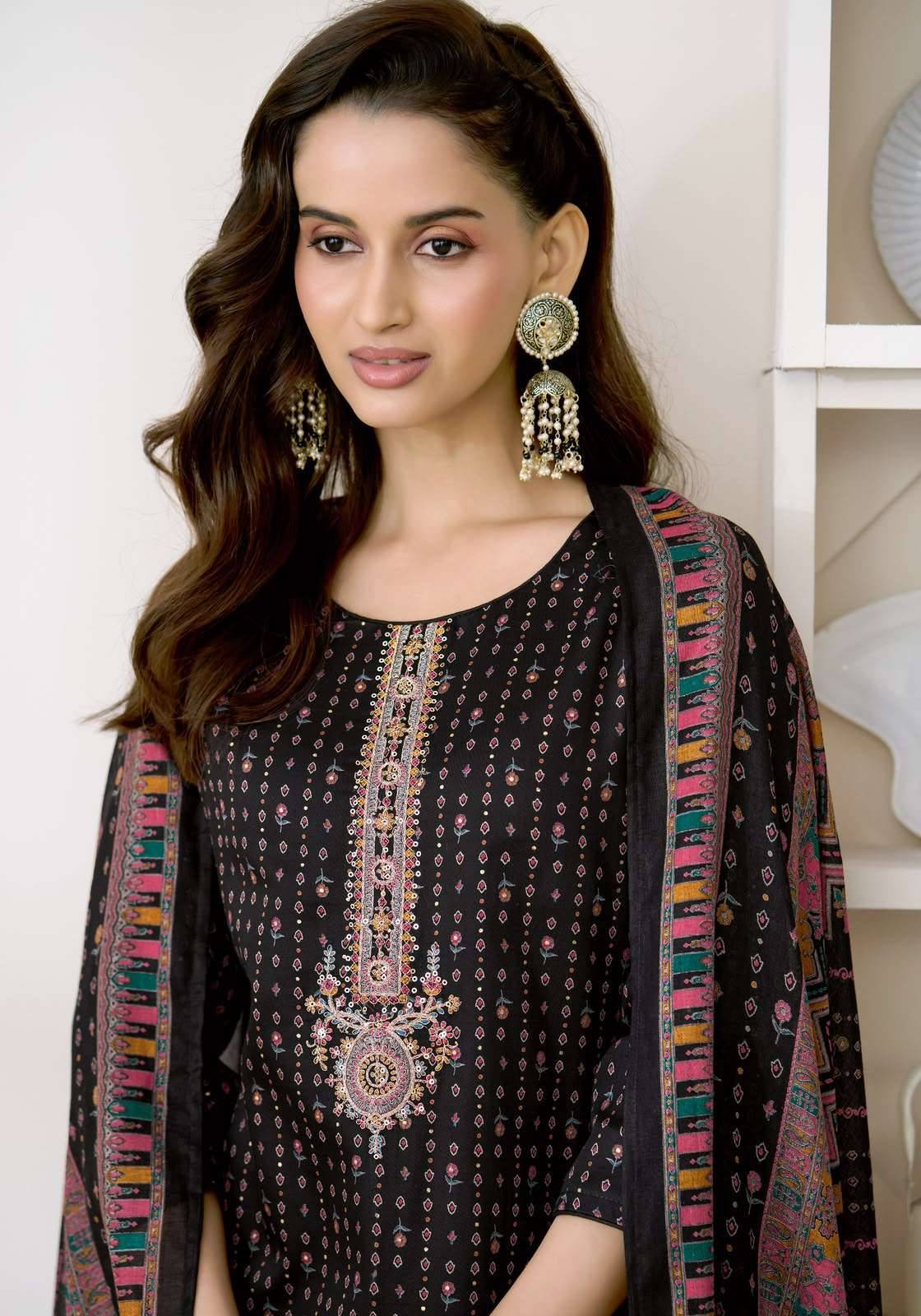 Suryajyoti Karvi Vol 1 Fancy Zam Satin Salwar Suit 6 Pcs Catalog )