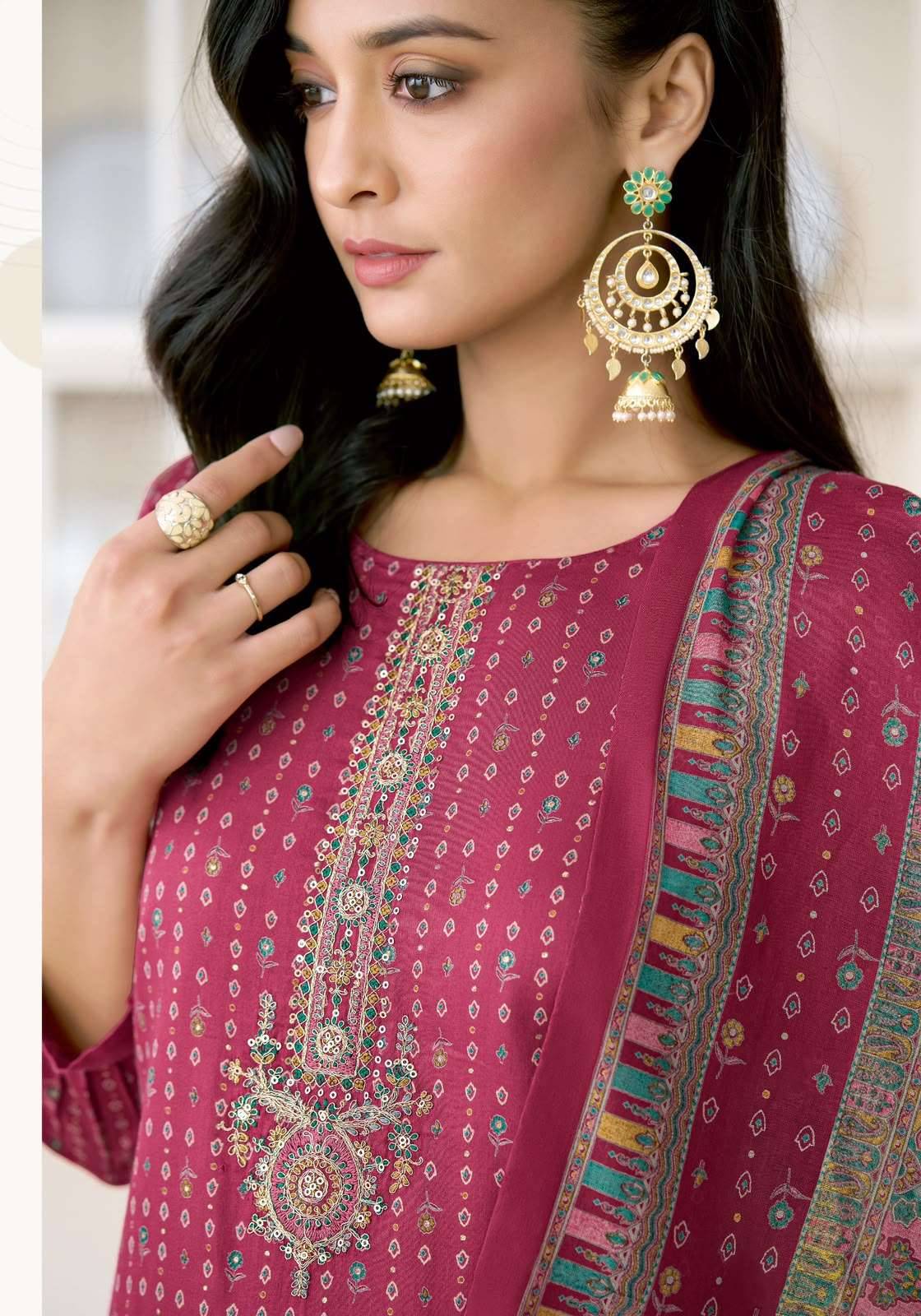 Suryajyoti Karvi Vol 1 Fancy Zam Satin Salwar Suit 6 Pcs Catalog )