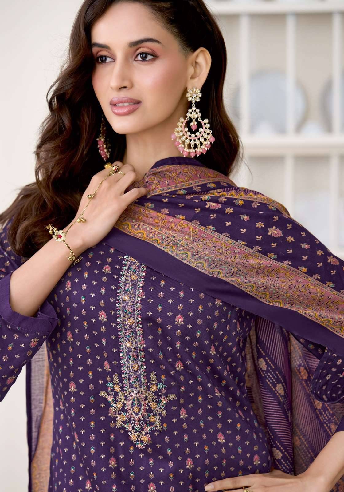 Suryajyoti Karvi Vol 1 Fancy Zam Satin Salwar Suit 6 Pcs Catalog )