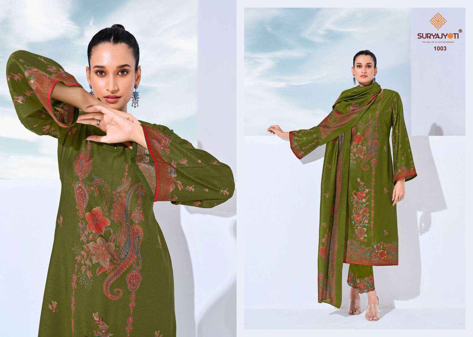 Suryajyoti Kashi Vol 1 Premium Wear Ladies Dress 6pcs Catalog 